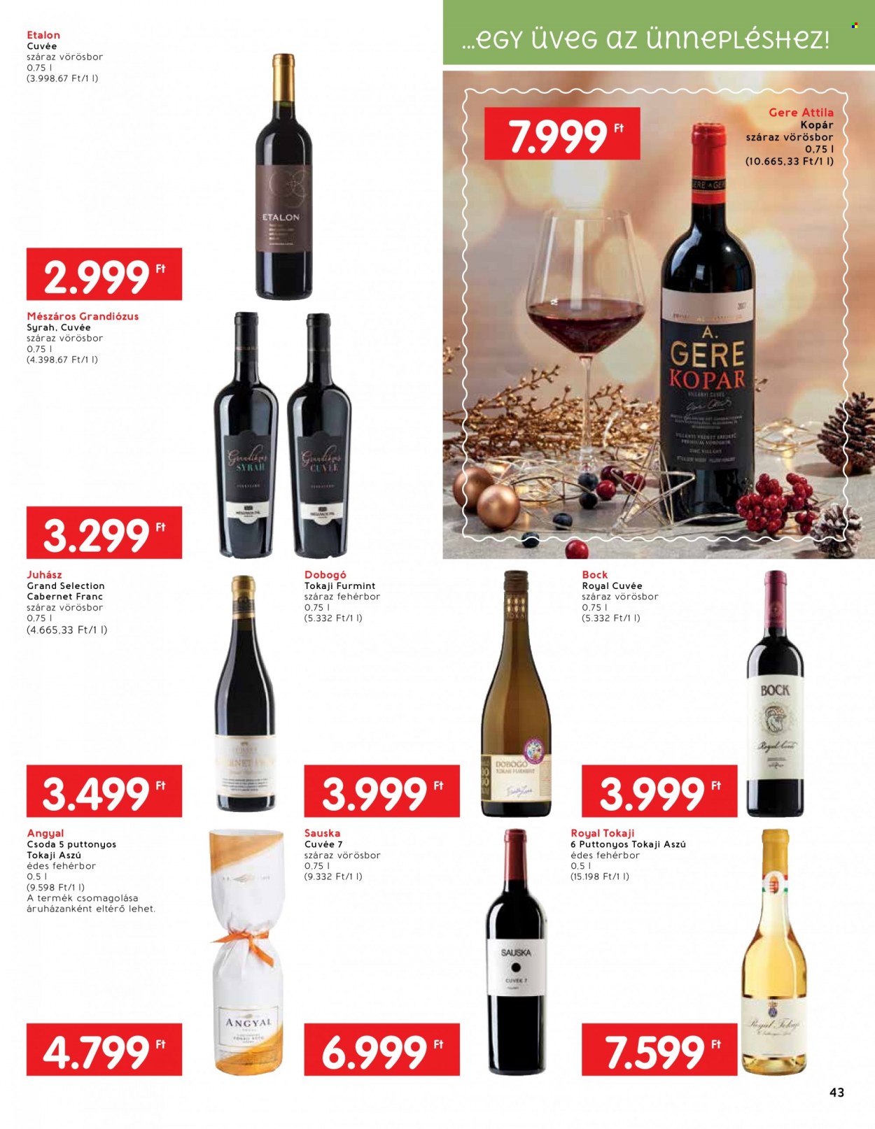 INTERSPAR akciós újságok - 2021.11.24 - 2021.12.24. Oldal 43
