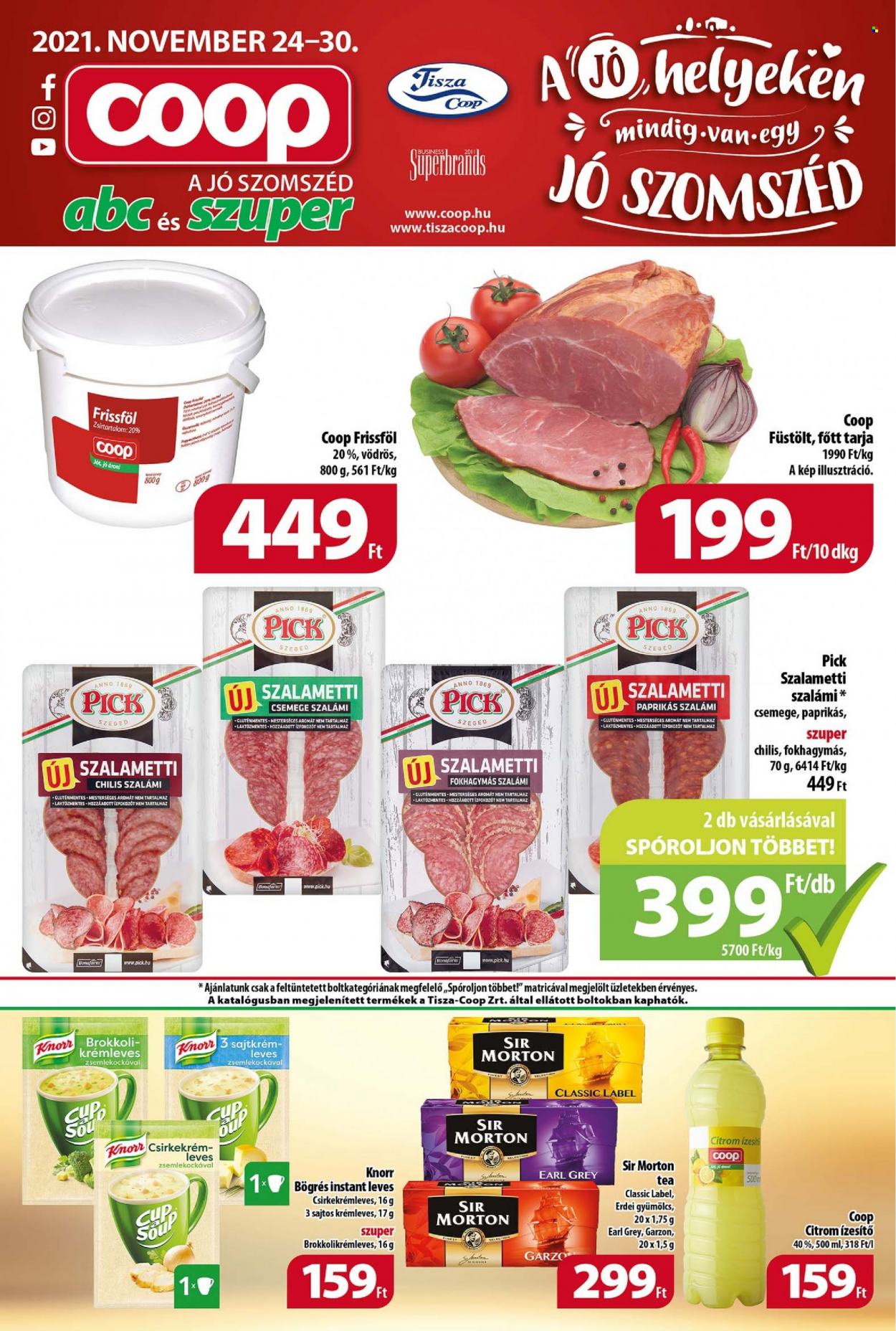 Coop akciós újságok - 2021.11.24 - 2021.11.30. Oldal 1
