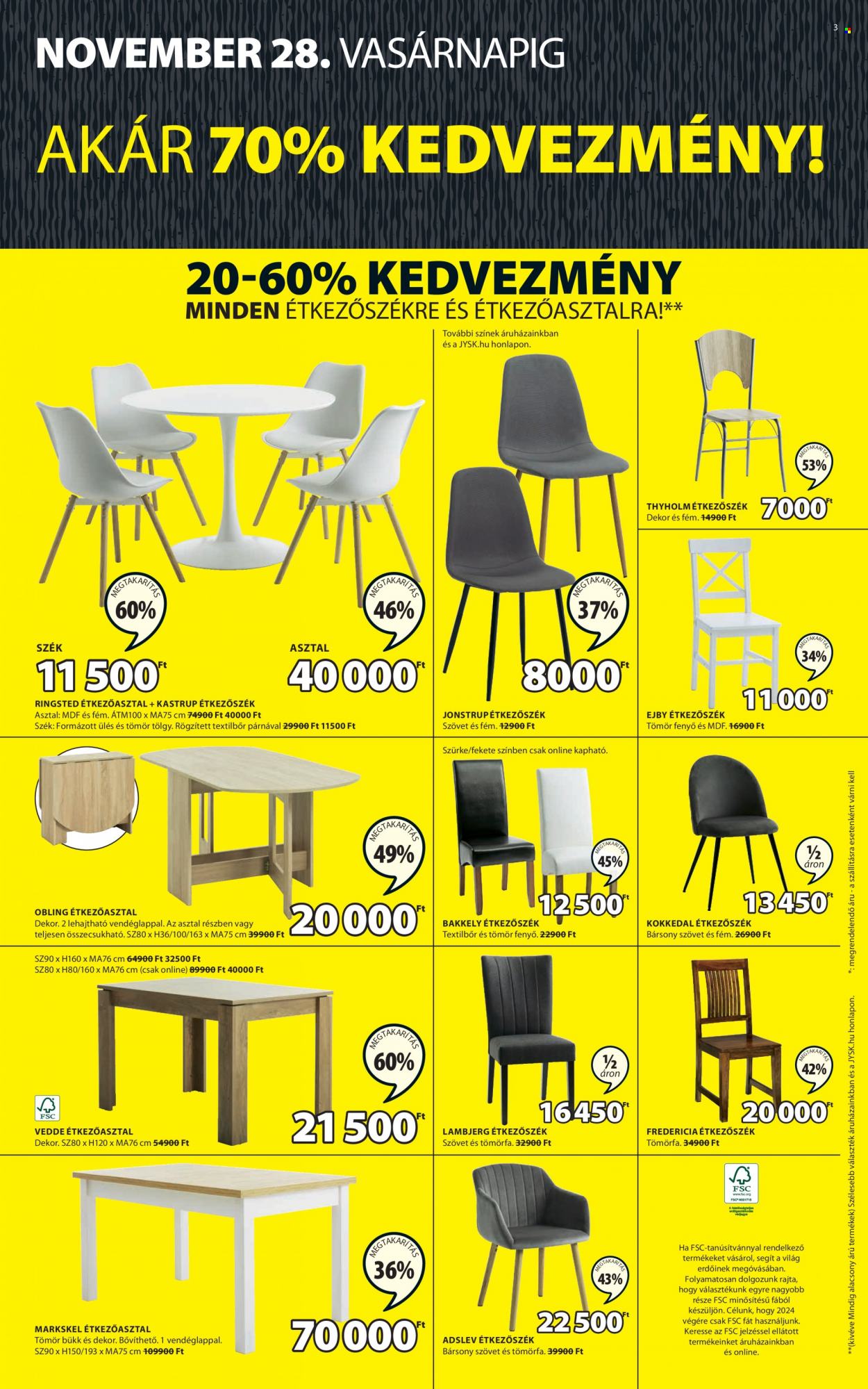 JYSK akciós újságok - 2021.11.25 - 2021.11.28. Oldal 3