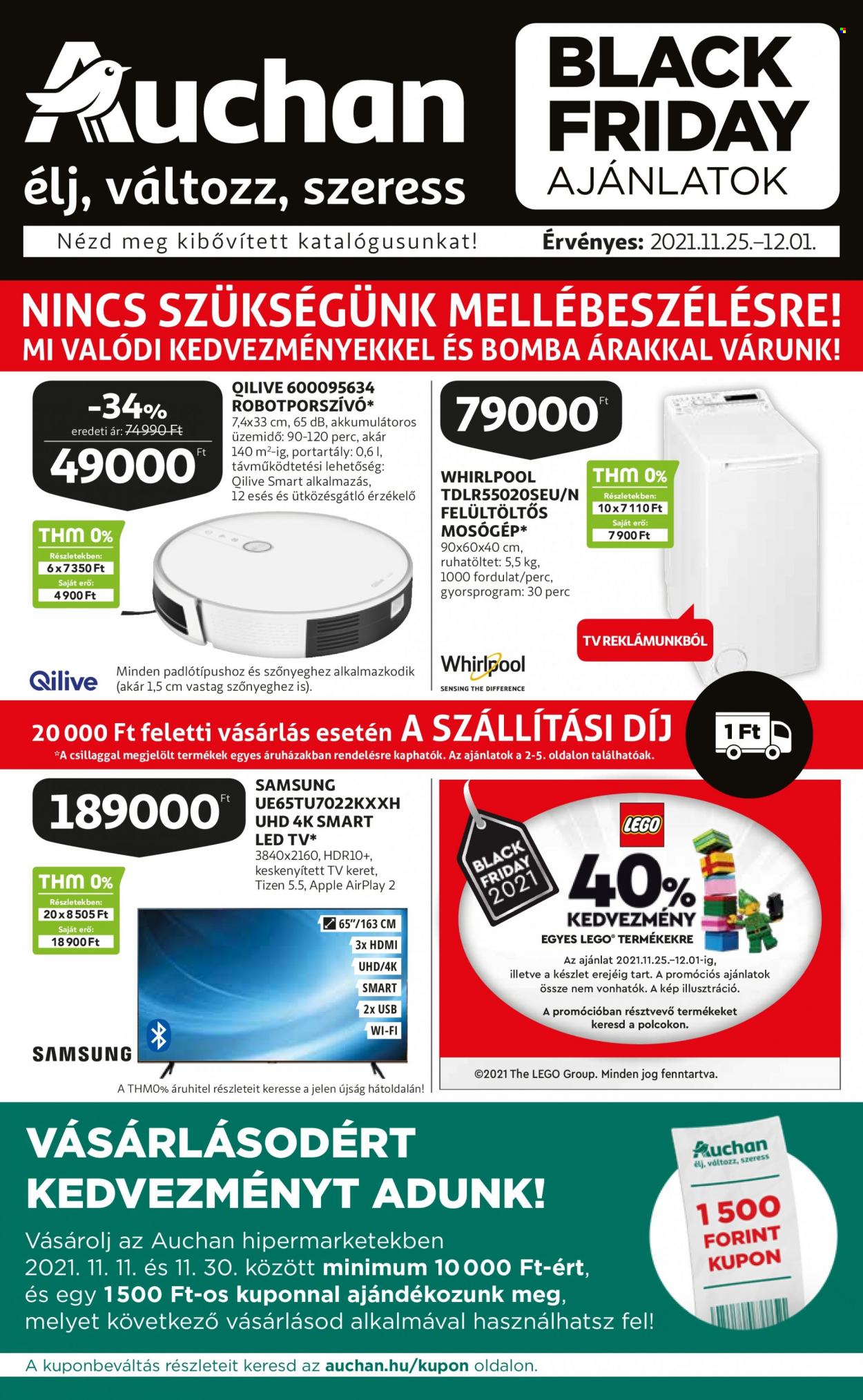 Auchan akciós újságok - 2021.11.25 - 2021.12.01. Oldal 1