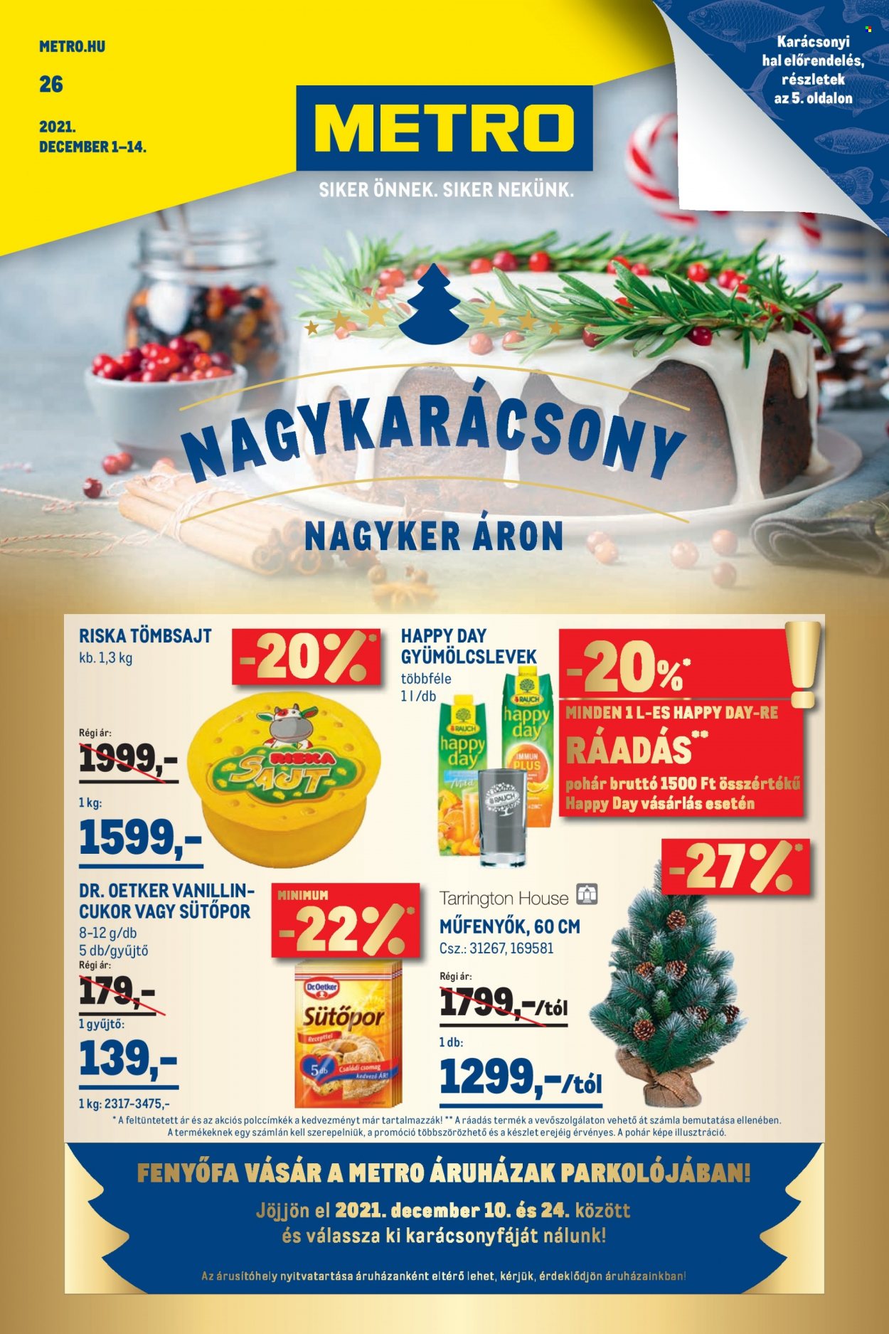 Metro akciós újságok - 2021.12.01 - 2021.12.14. Oldal 1