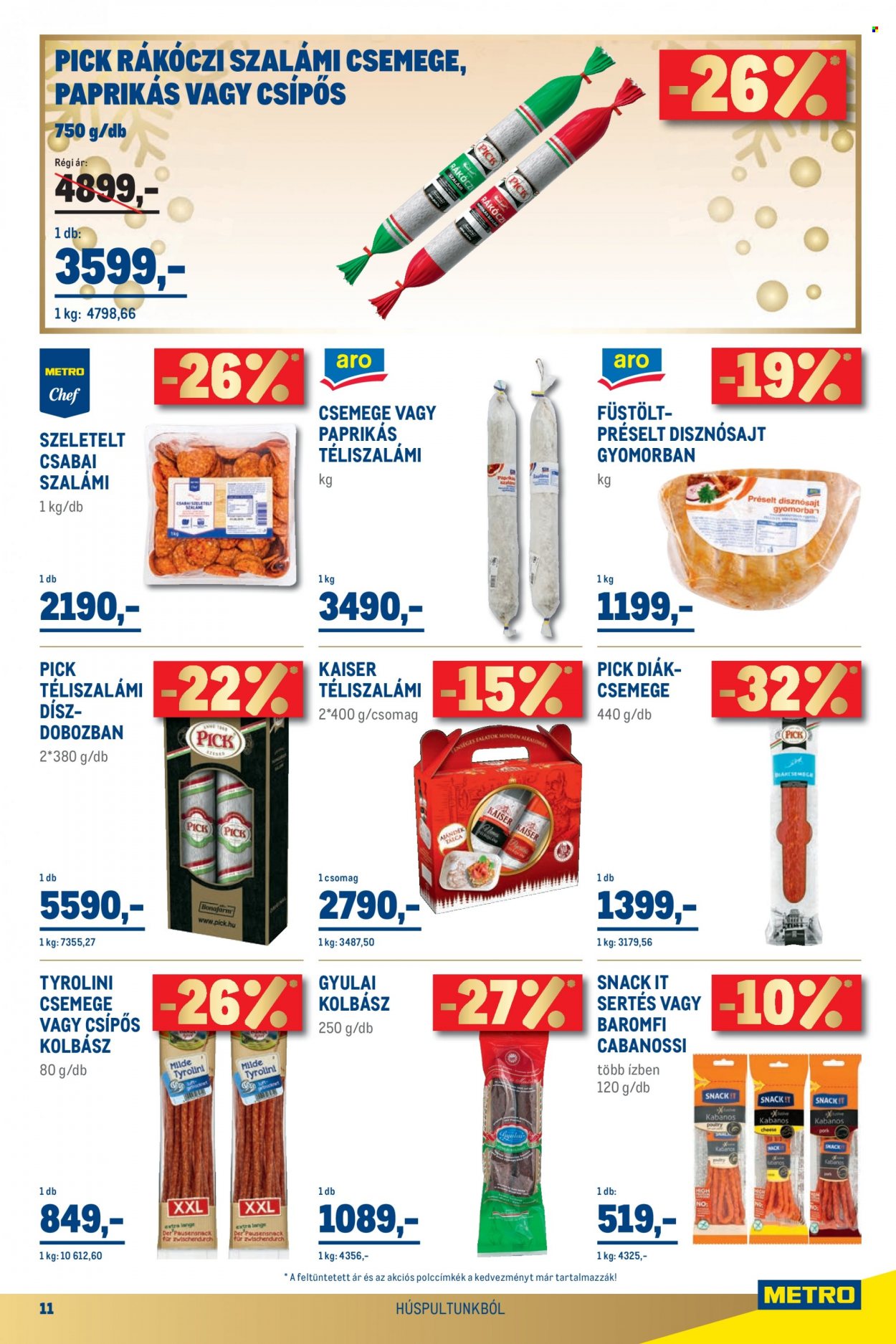 Metro akciós újságok - 2021.12.01 - 2021.12.14. Oldal 11