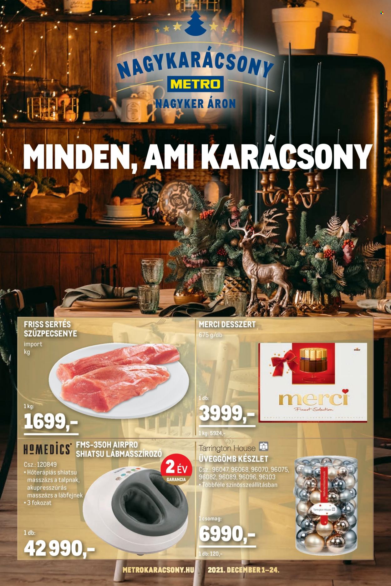 Metro akciós újságok - 2021.12.01 - 2021.12.24. Oldal 1