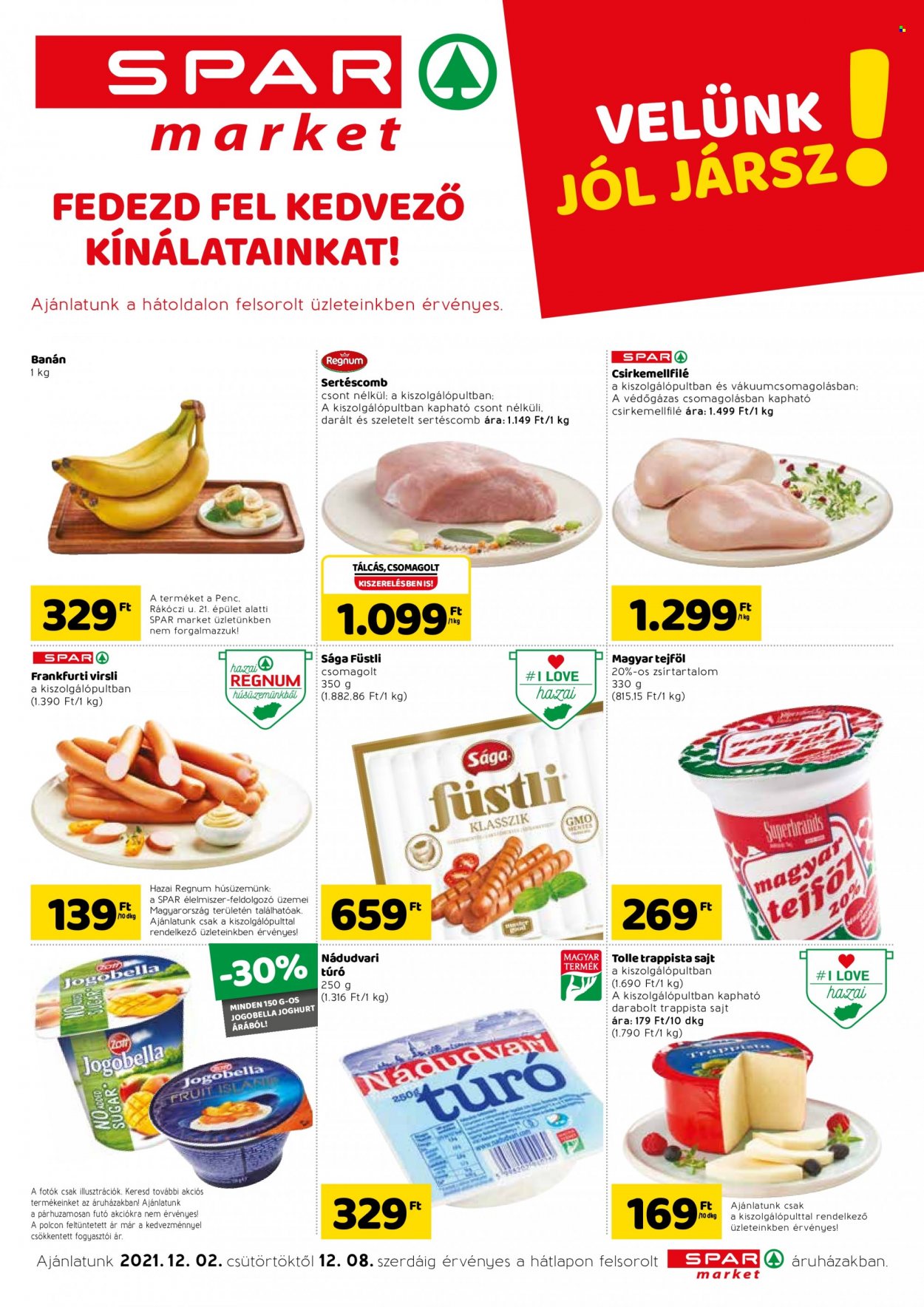 SPAR market akciós újságok - 2021.12.02 - 2021.12.08. Oldal 1