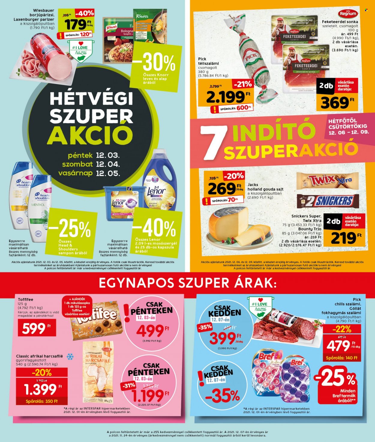 INTERSPAR akciós újságok - 2021.12.02 - 2021.12.08. Oldal 32