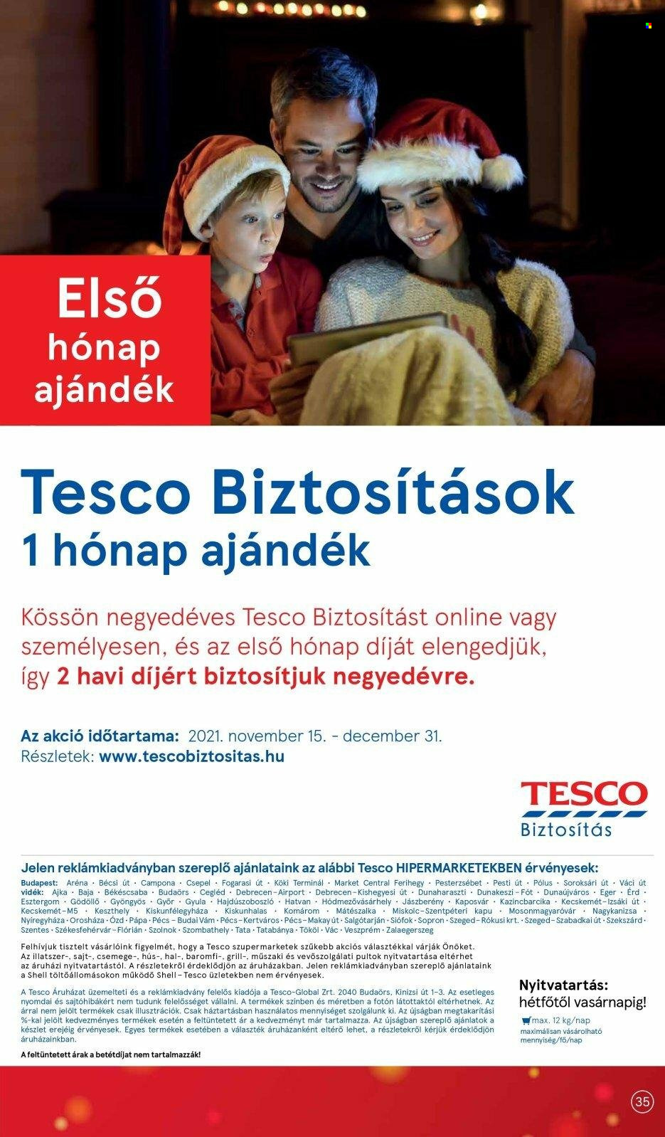 TESCO akciós újságok - 2021.12.02 - 2021.12.08. Oldal 35