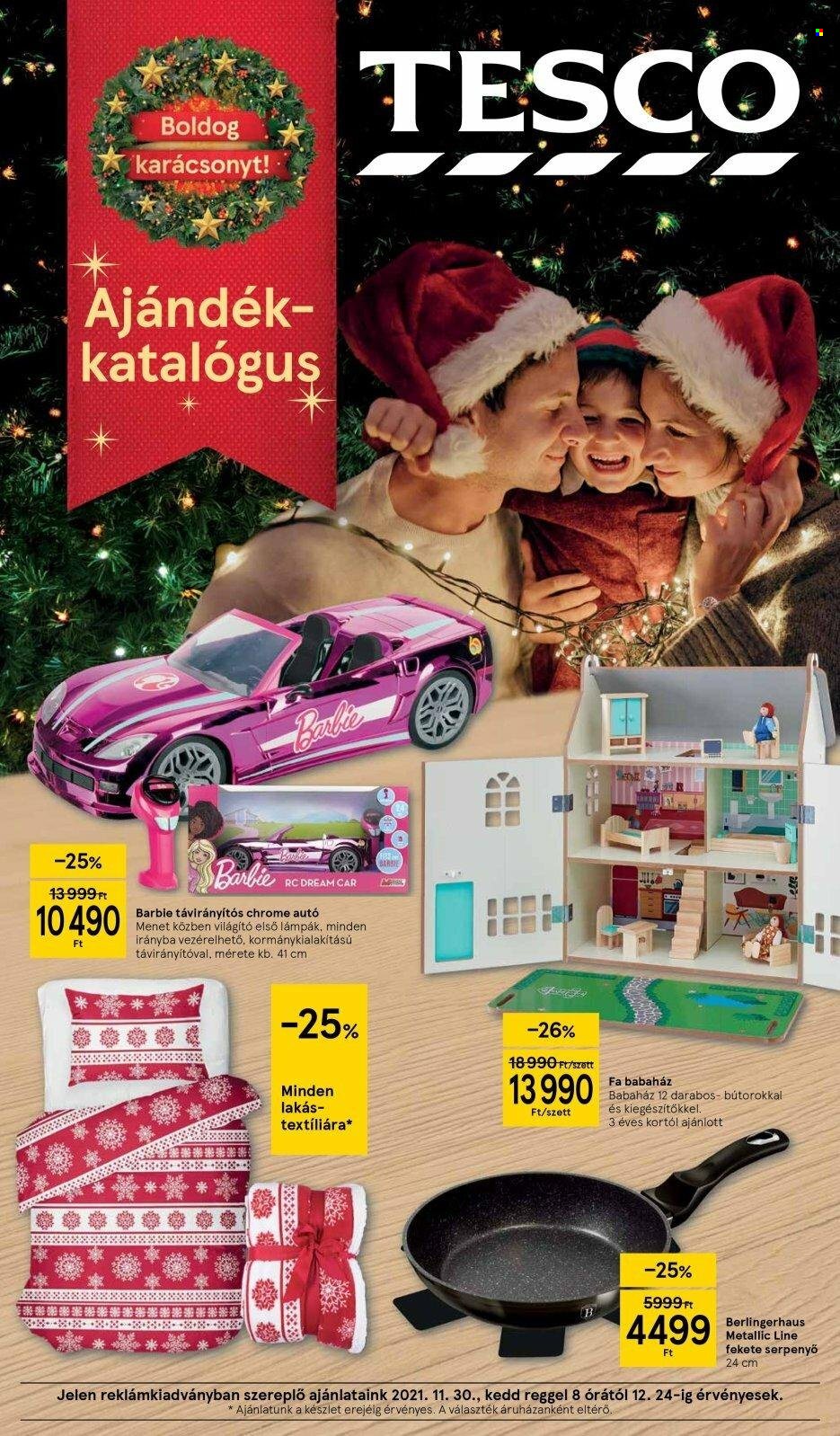 TESCO akciós újságok - 2021.11.30 - 2021.12.24. Oldal 1