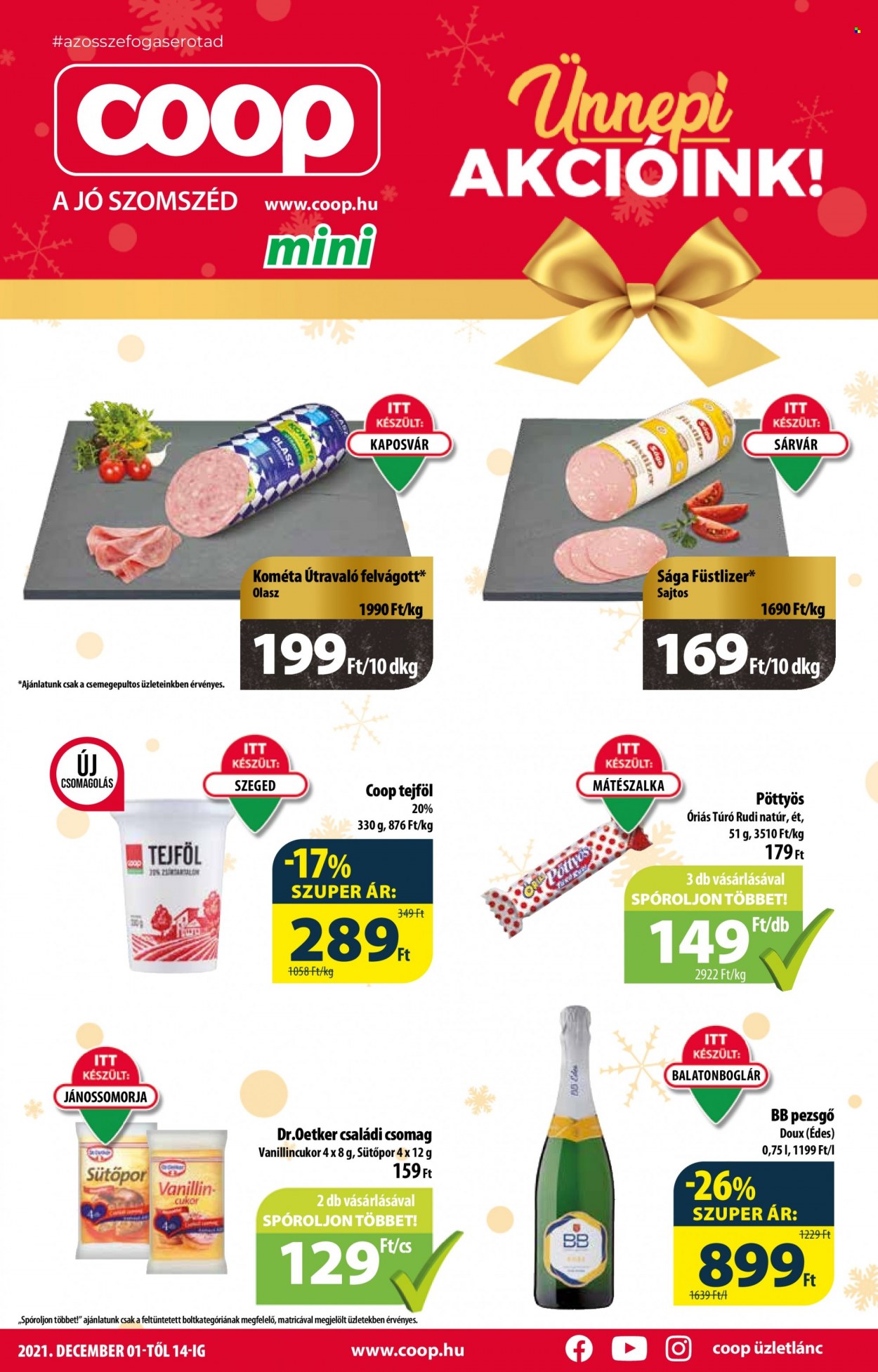 Coop akciós újságok - 2021.12.01 - 2021.12.14. Oldal 1
