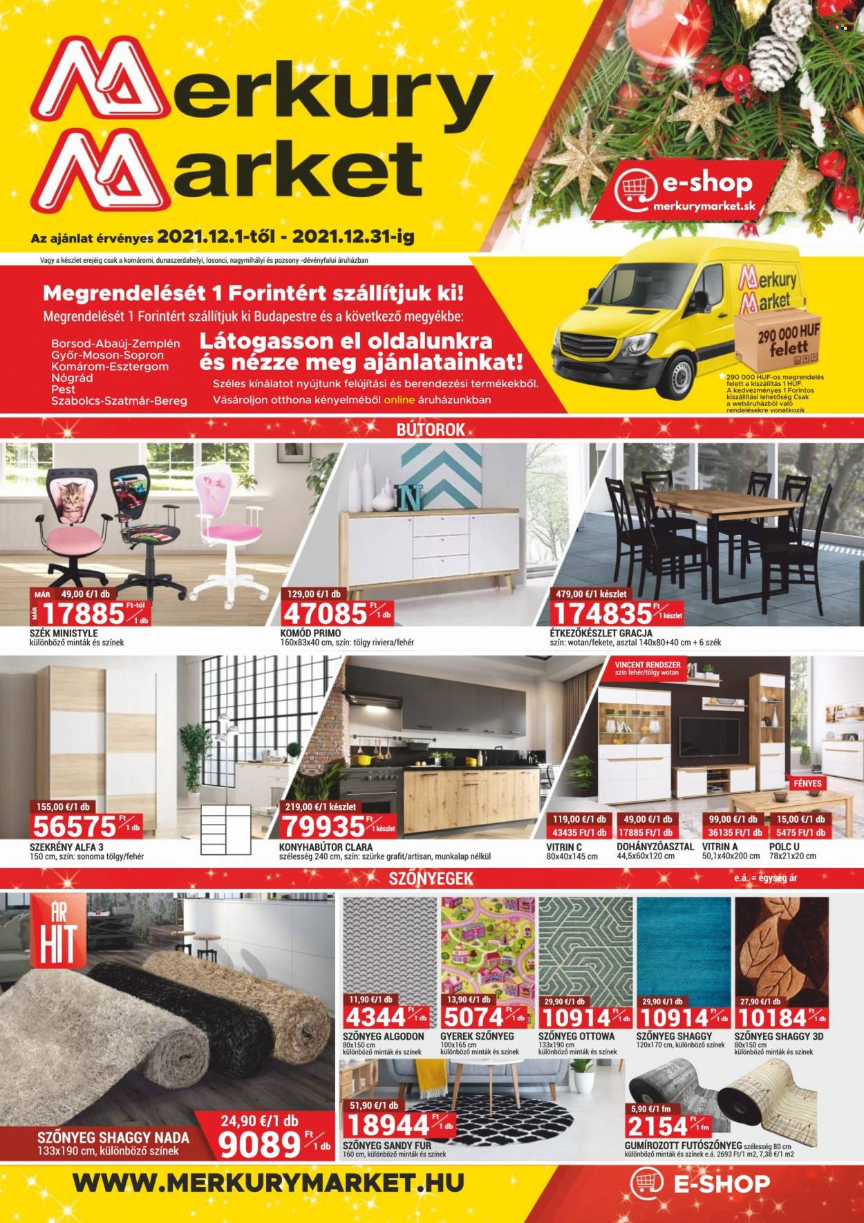 Merkury Market akciós újságok - 2021.12.01 - 2021.12.31. Oldal 1