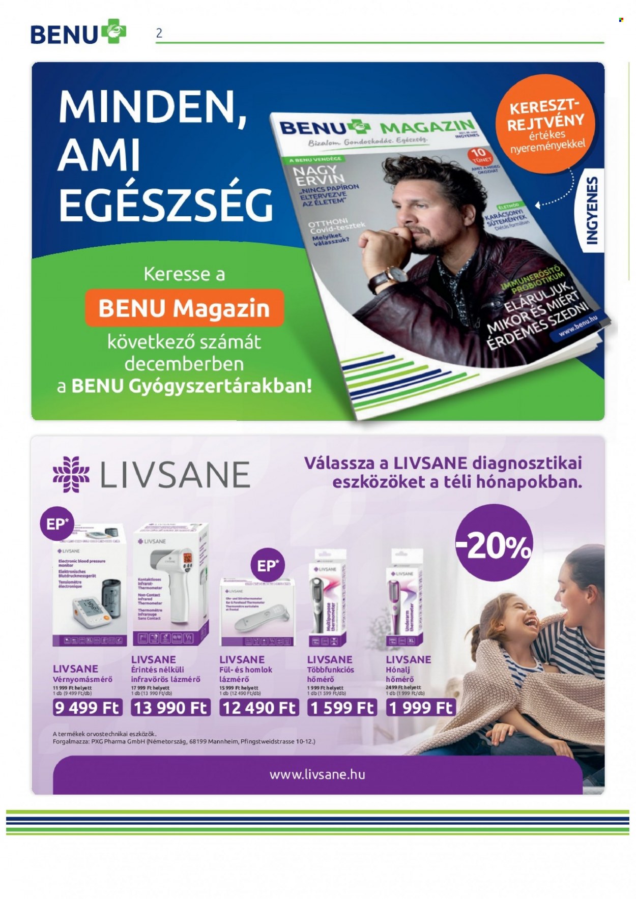 BENU Gyógyszertár akciós újságok - 2021.12.01 - 2021.12.31. Oldal 2