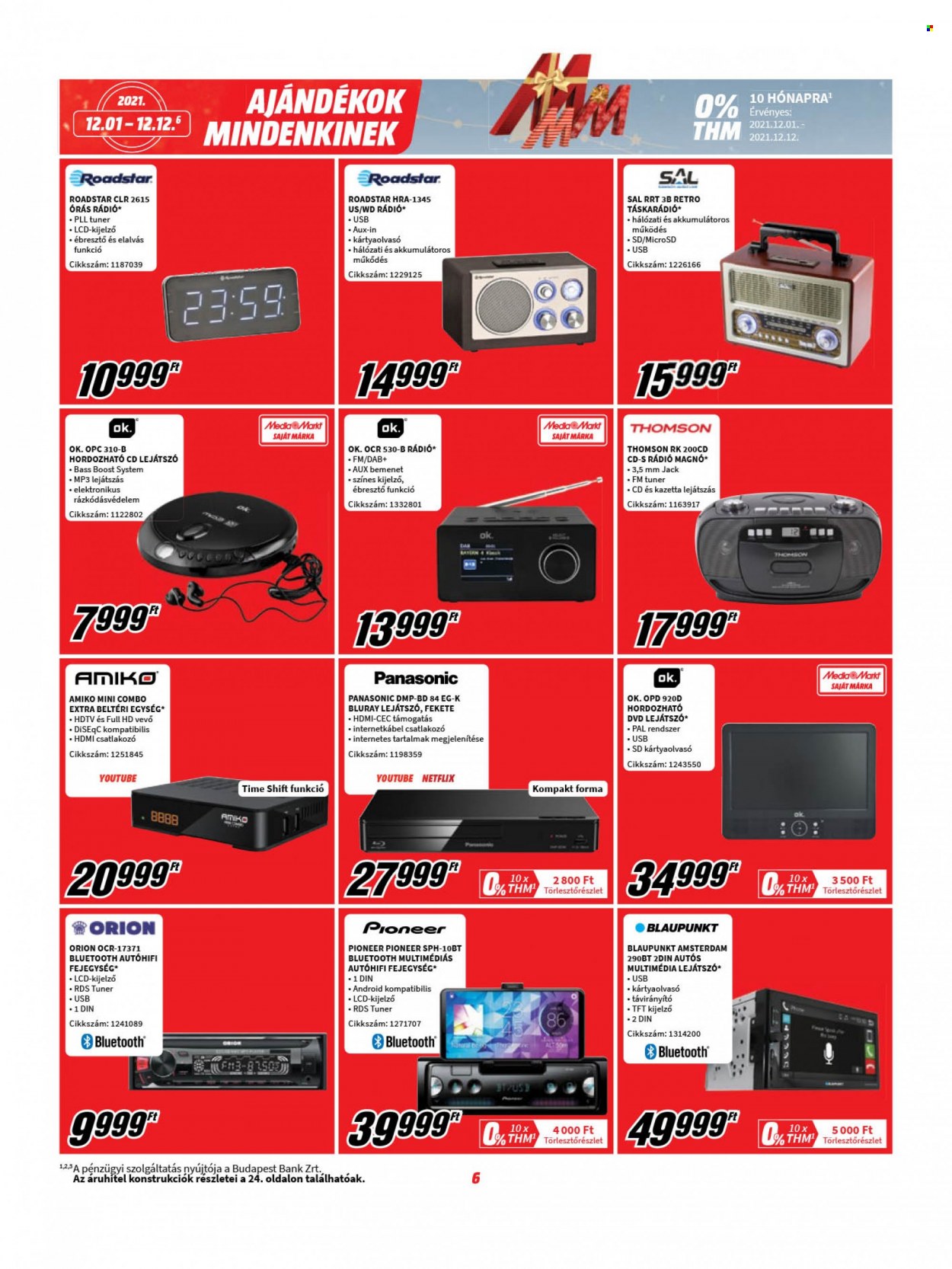 MediaMarkt akciós újságok - 2021.12.01 - 2021.12.12. Oldal 6