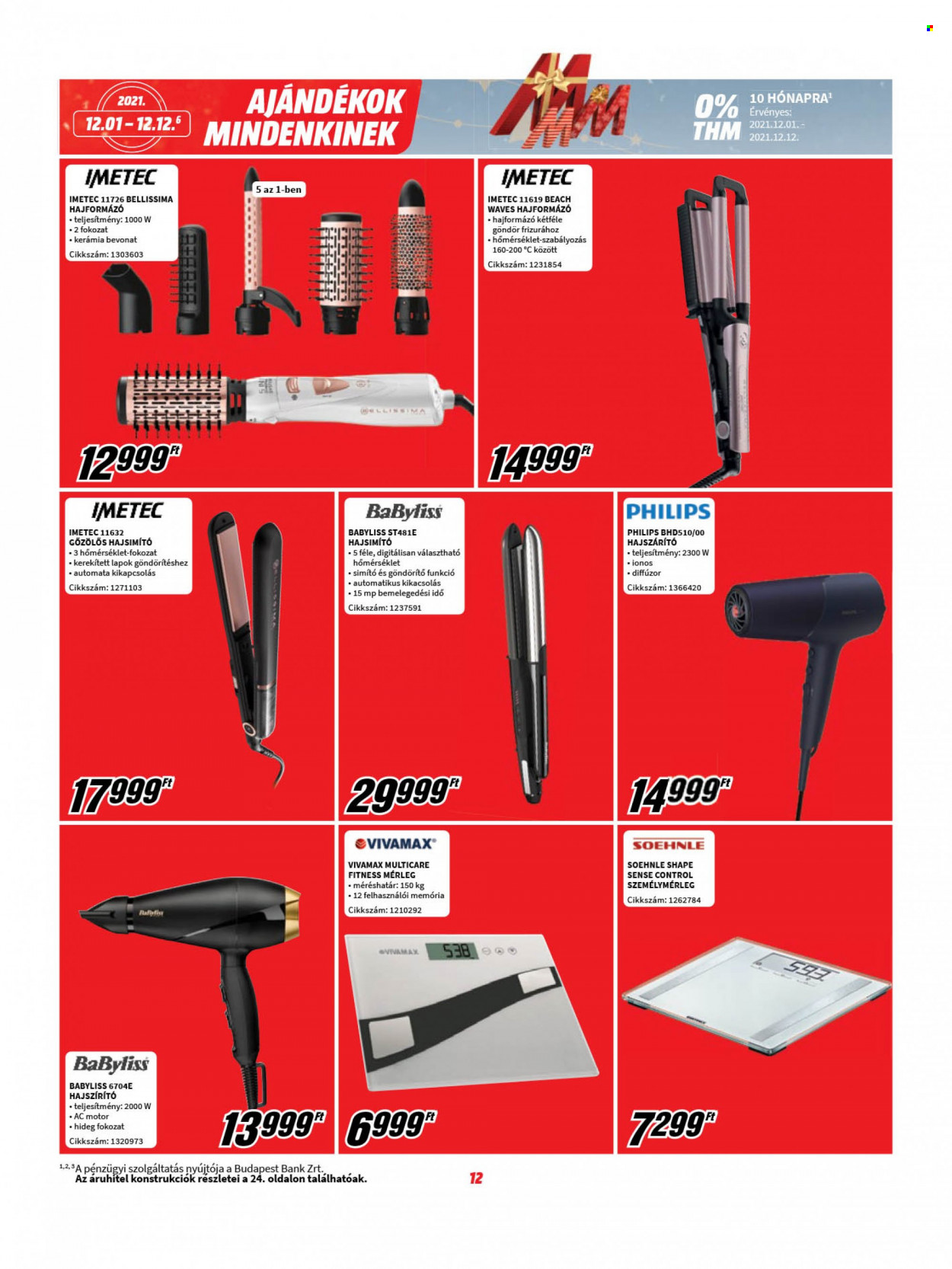 MediaMarkt akciós újságok - 2021.12.01 - 2021.12.12. Oldal 12