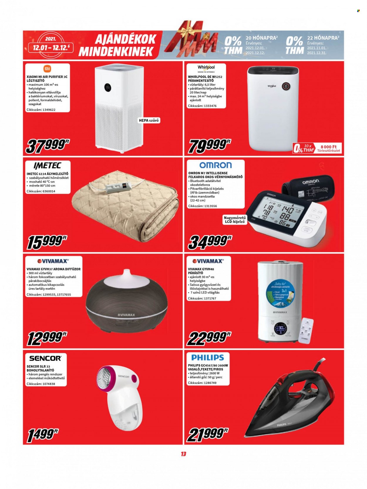 MediaMarkt akciós újságok - 2021.12.01 - 2021.12.12. Oldal 13