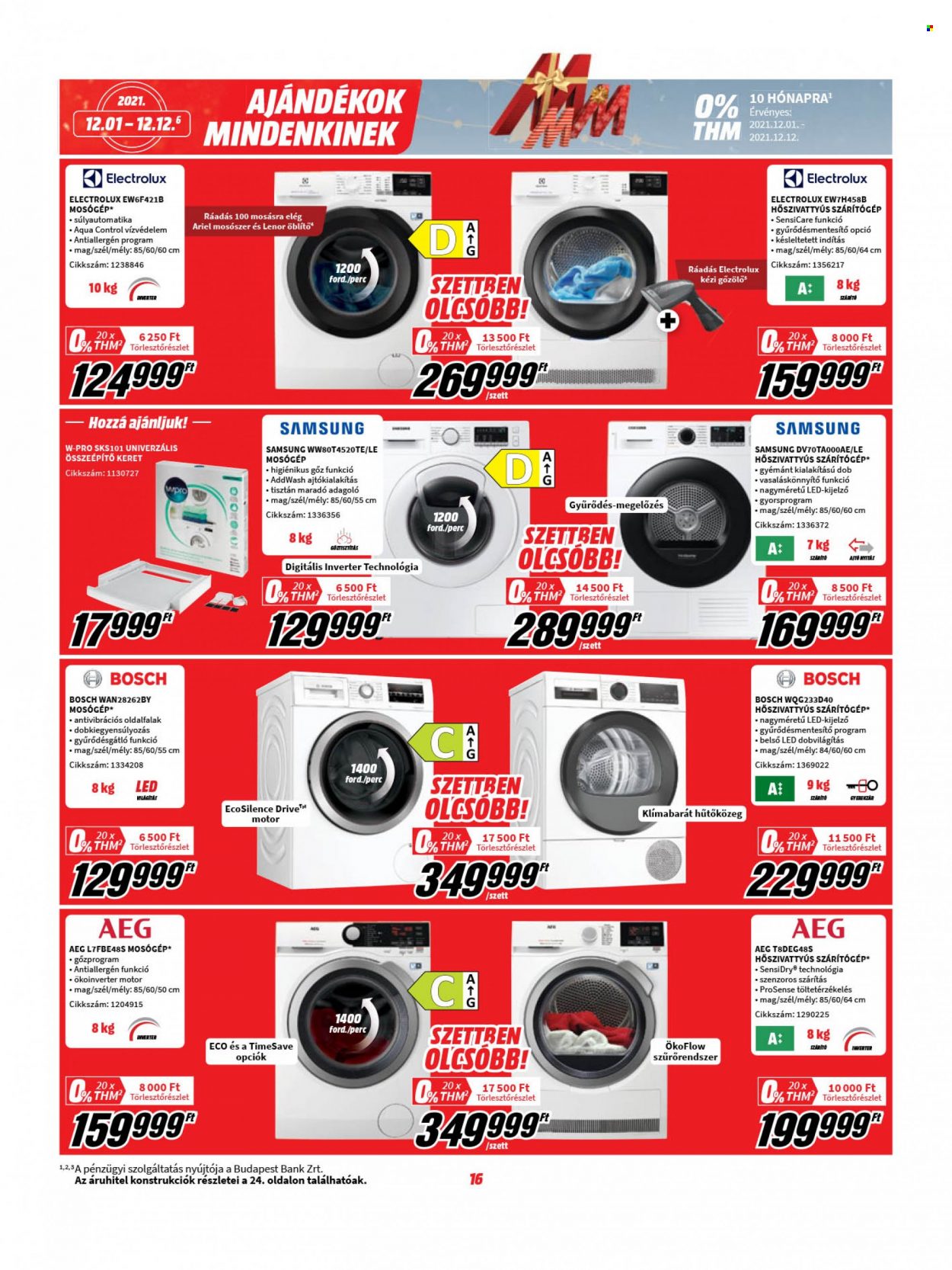 MediaMarkt akciós újságok - 2021.12.01 - 2021.12.12. Oldal 16