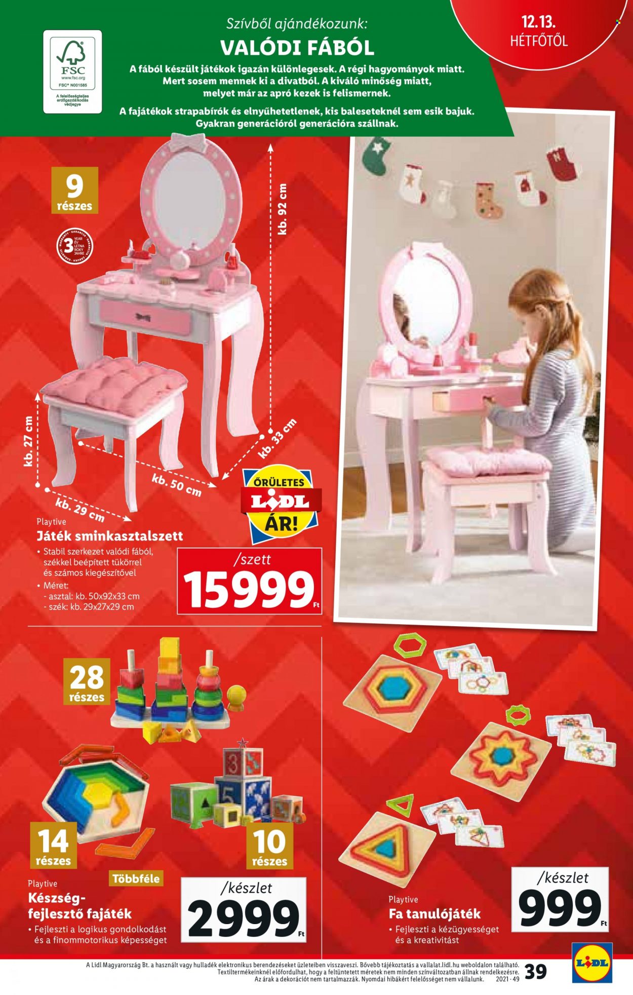 Lidl akciós újságok - 2021.12.09 - 2021.12.15. Oldal 39