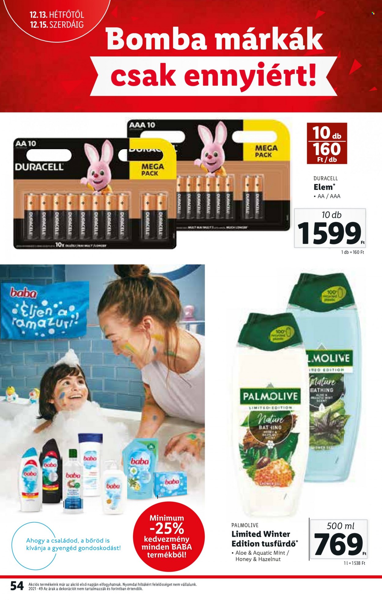 Lidl akciós újságok - 2021.12.09 - 2021.12.15. Oldal 54