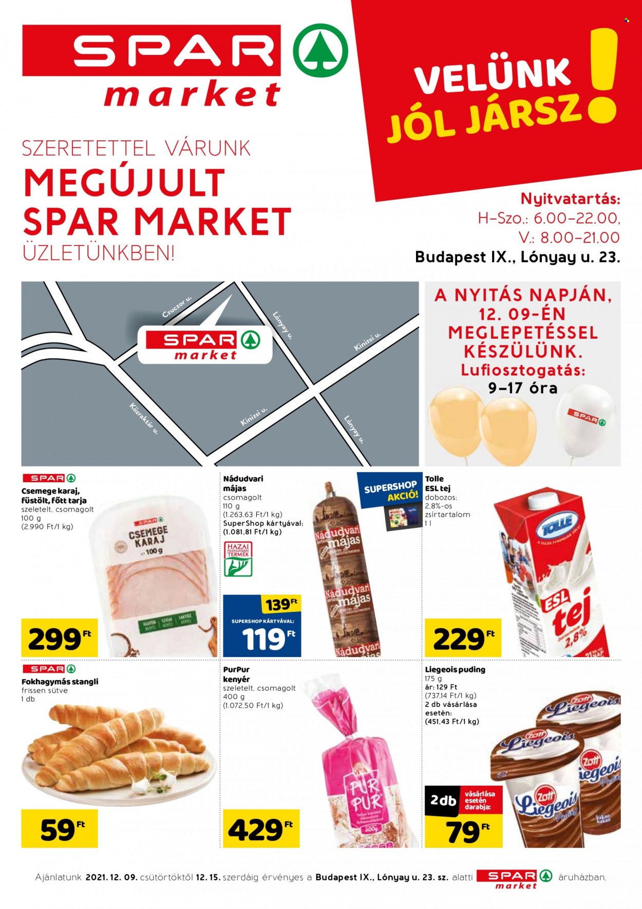 SPAR market akciós újságok - 2021.12.09 - 2021.12.15. Oldal 1