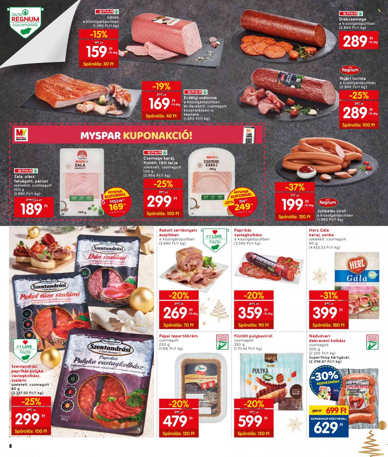 INTERSPAR akciós újságok - 2021.12.09 - 2021.12.15. Oldal 8