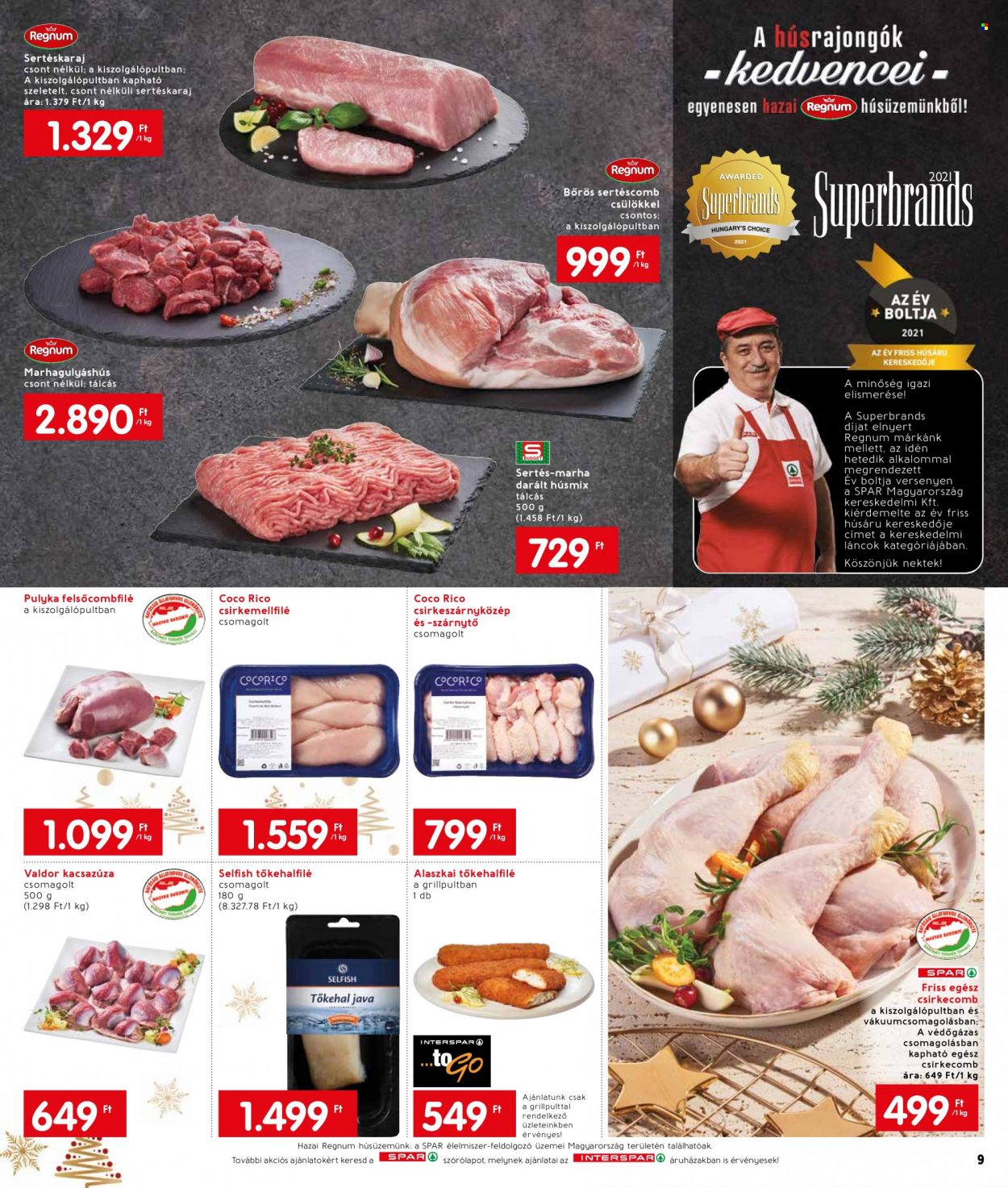 INTERSPAR akciós újságok - 2021.12.09 - 2021.12.15. Oldal 9