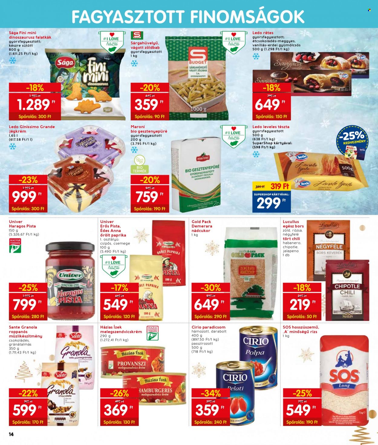 INTERSPAR akciós újságok - 2021.12.09 - 2021.12.15. Oldal 14