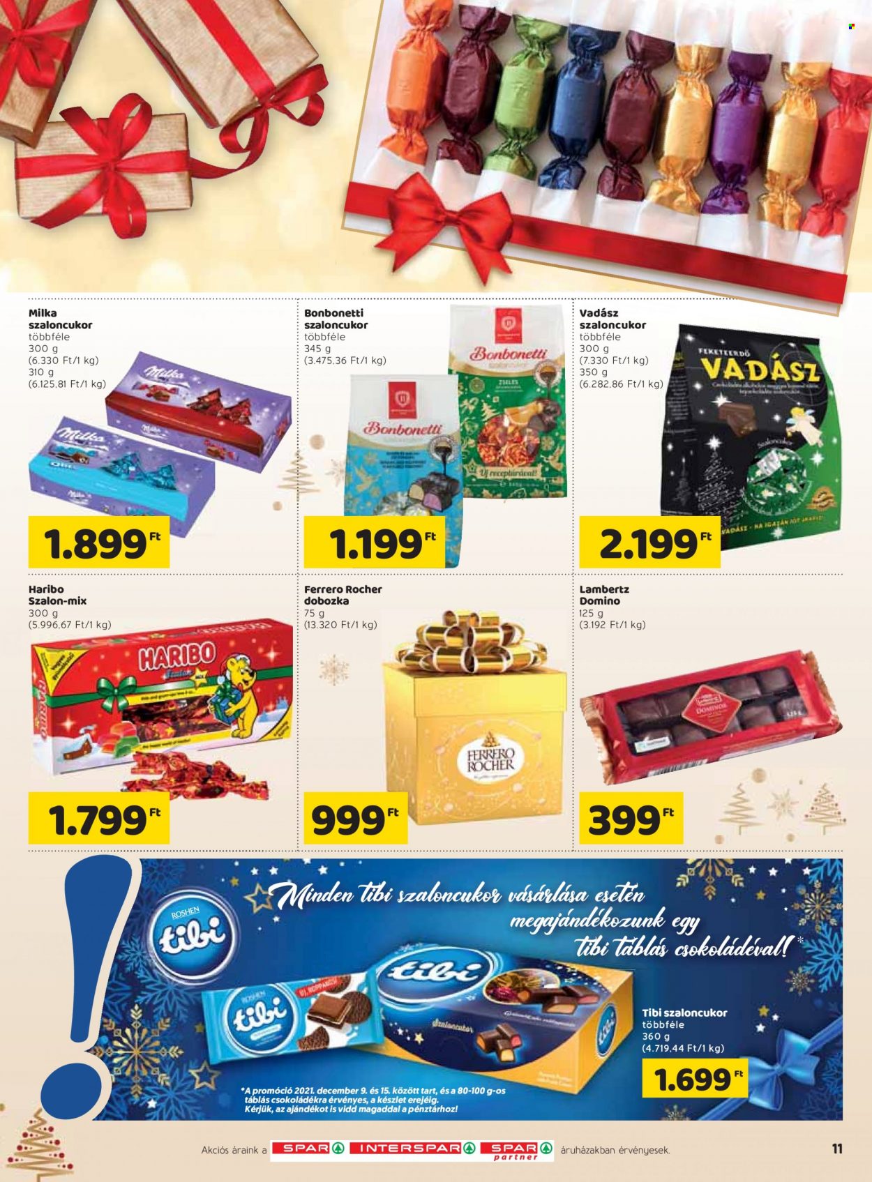 SPAR akciós újságok - 2021.12.09 - 2021.12.15. Oldal 11