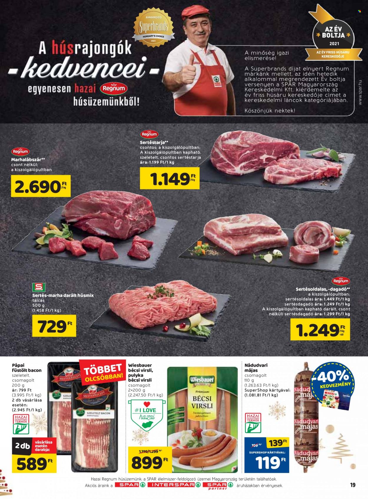 SPAR akciós újságok - 2021.12.09 - 2021.12.15. Oldal 19