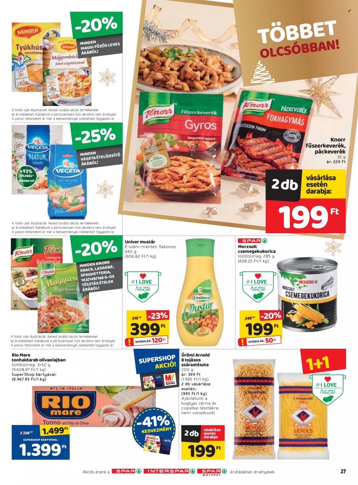 SPAR akciós újságok - 2021.12.09 - 2021.12.15. Oldal 27