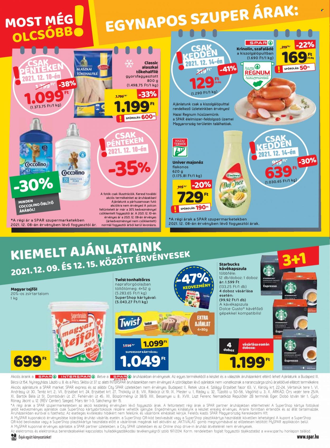 SPAR akciós újságok - 2021.12.09 - 2021.12.15. Oldal 36