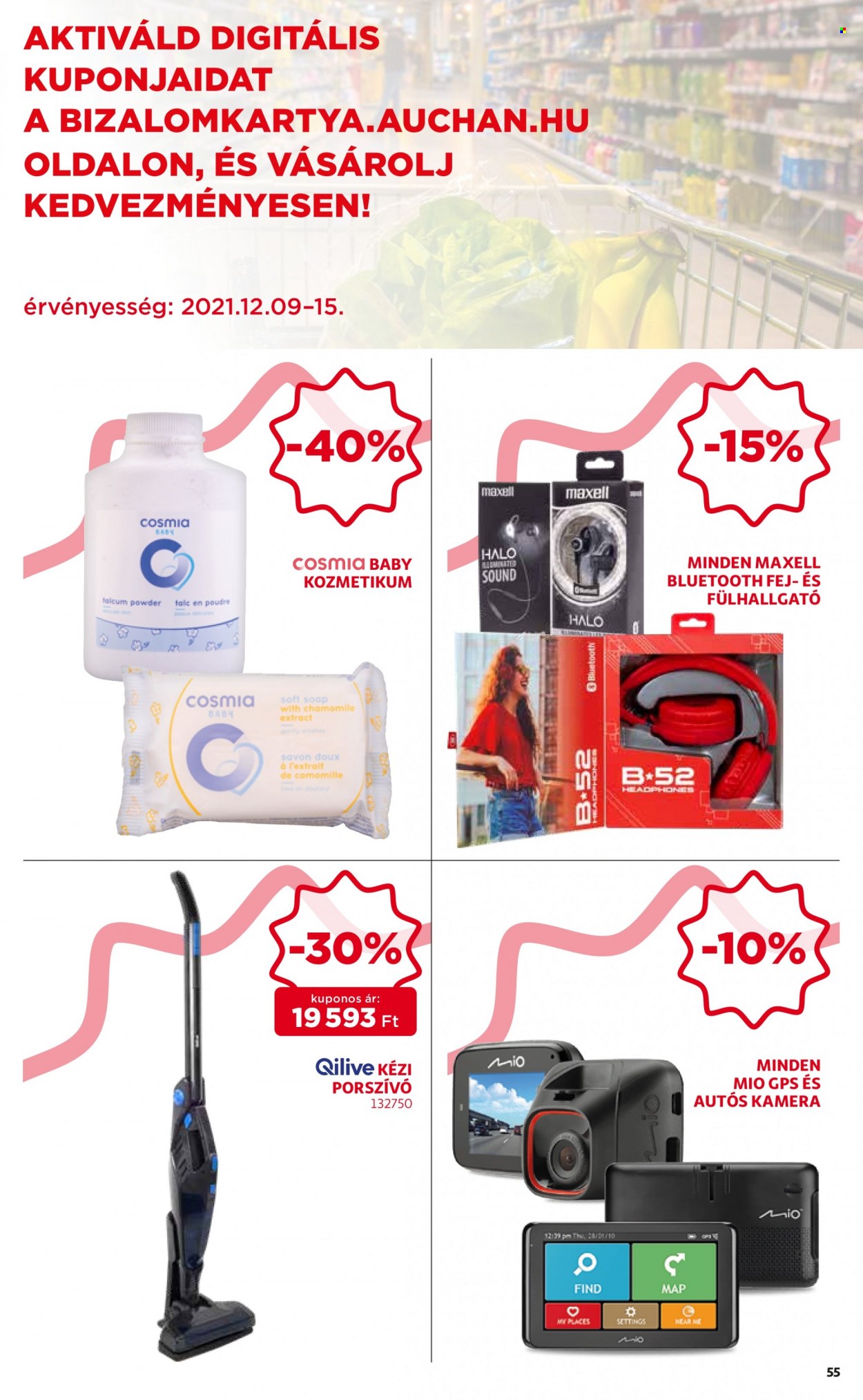 Auchan akciós újságok - 2021.12.09 - 2021.12.15. Oldal 55