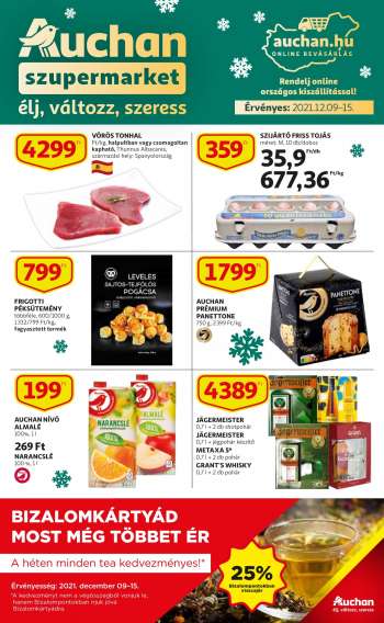Újság Auchan - 2021.12.09 - 2021.12.15.