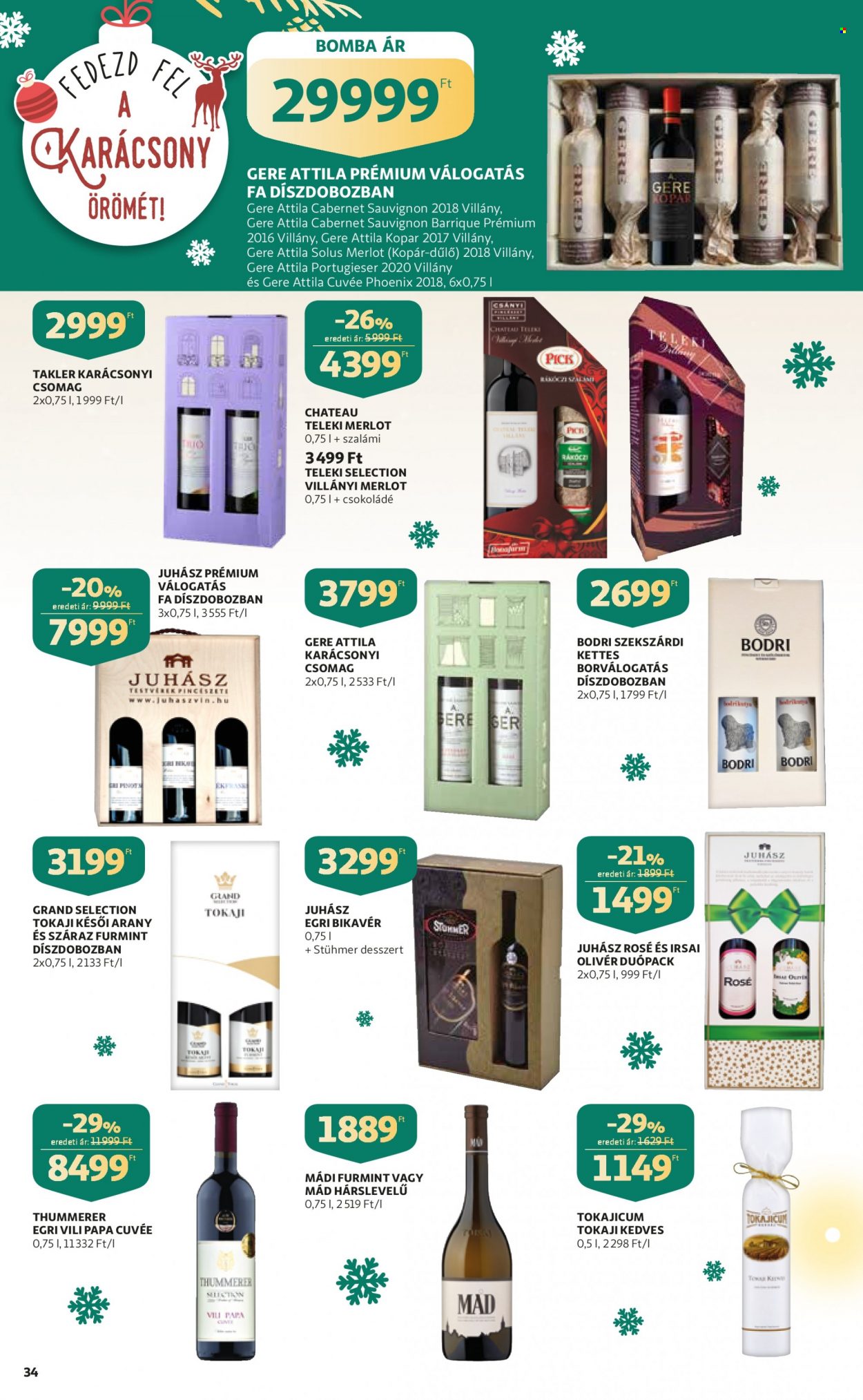 Auchan akciós újságok - 2021.12.09 - 2021.12.24. Oldal 34