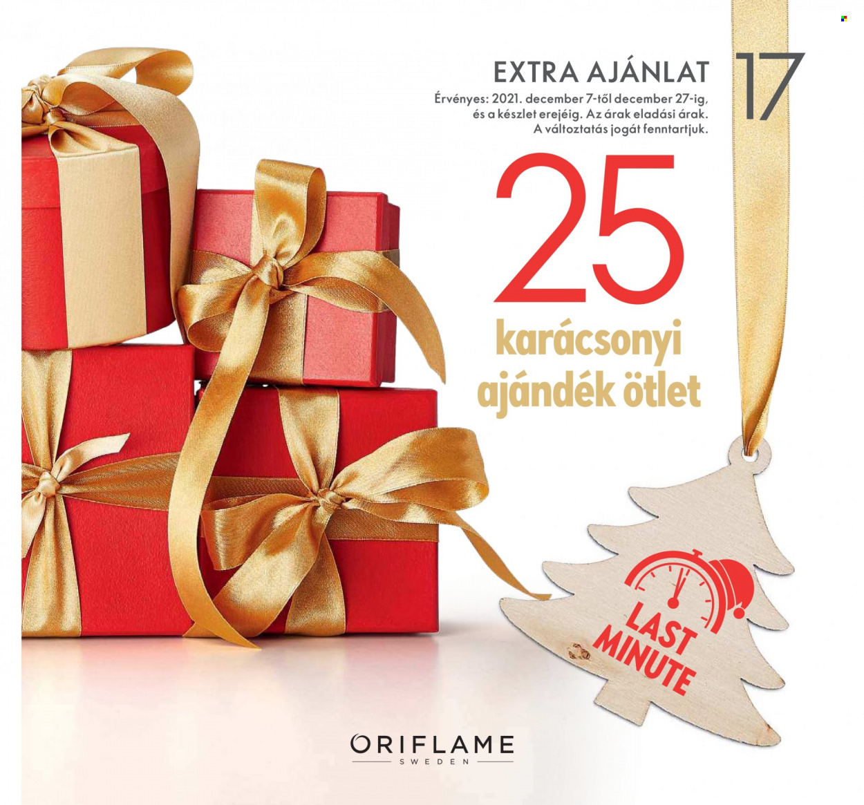 Oriflame akciós újságok - 2021.12.07 - 2021.12.27. Oldal 1