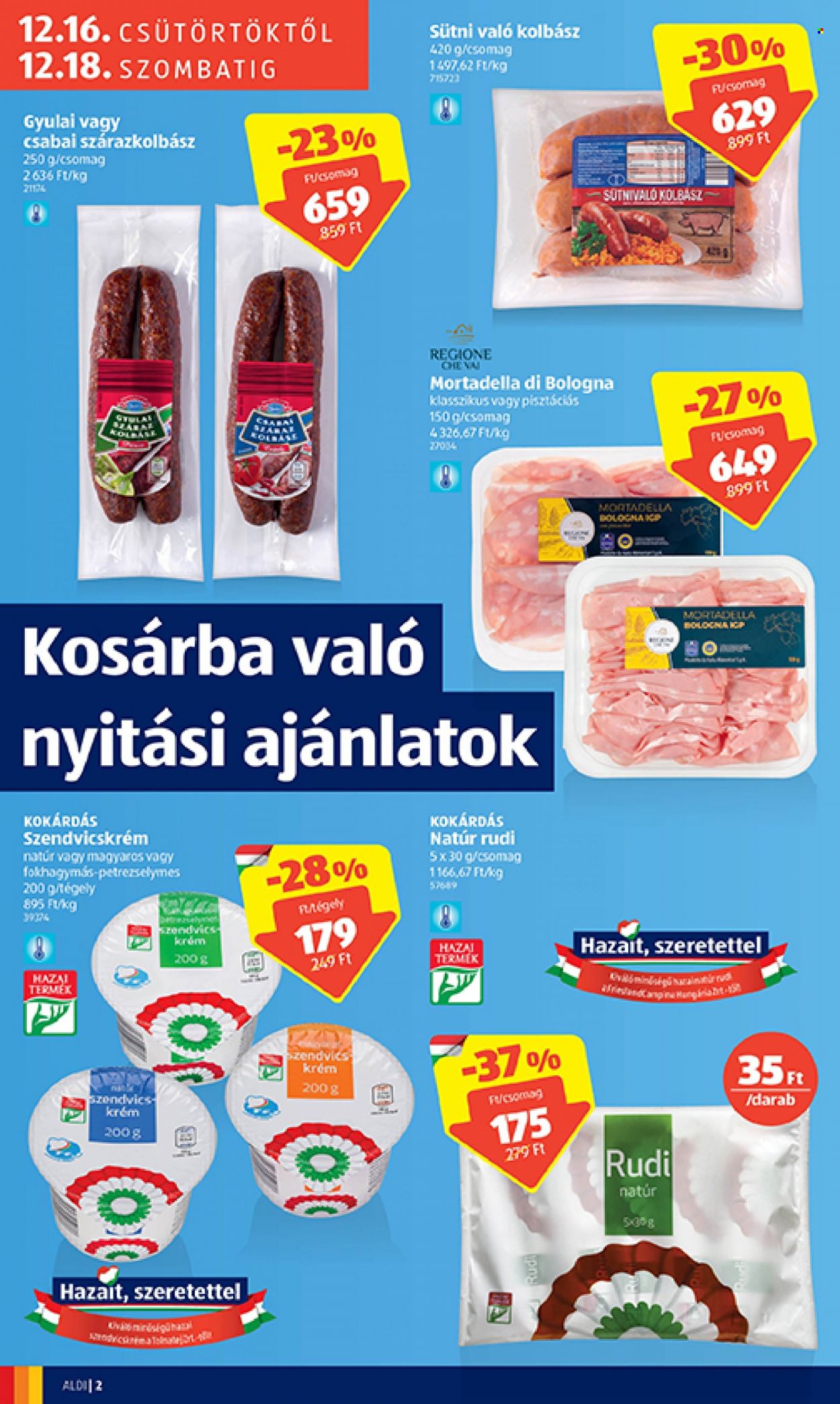 Aldi akciós újságok - 2021.12.16 - 2021.12.18. Oldal 2