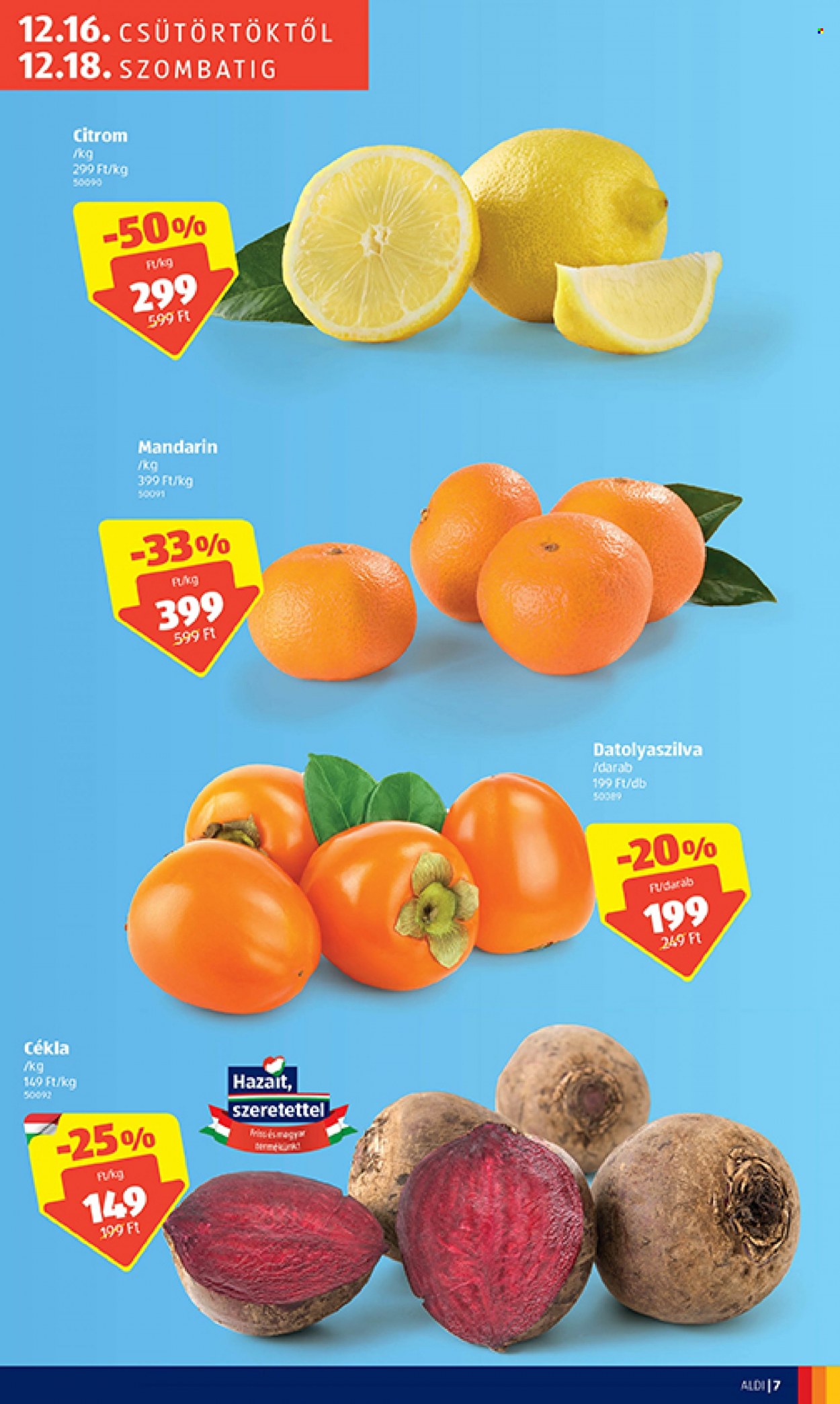 Aldi akciós újságok - 2021.12.16 - 2021.12.18. Oldal 7