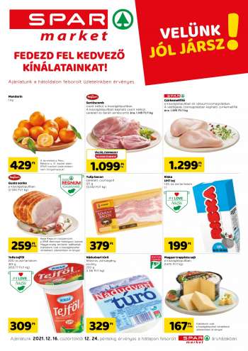 Újság SPAR market - 2021.12.16 - 2021.12.24.