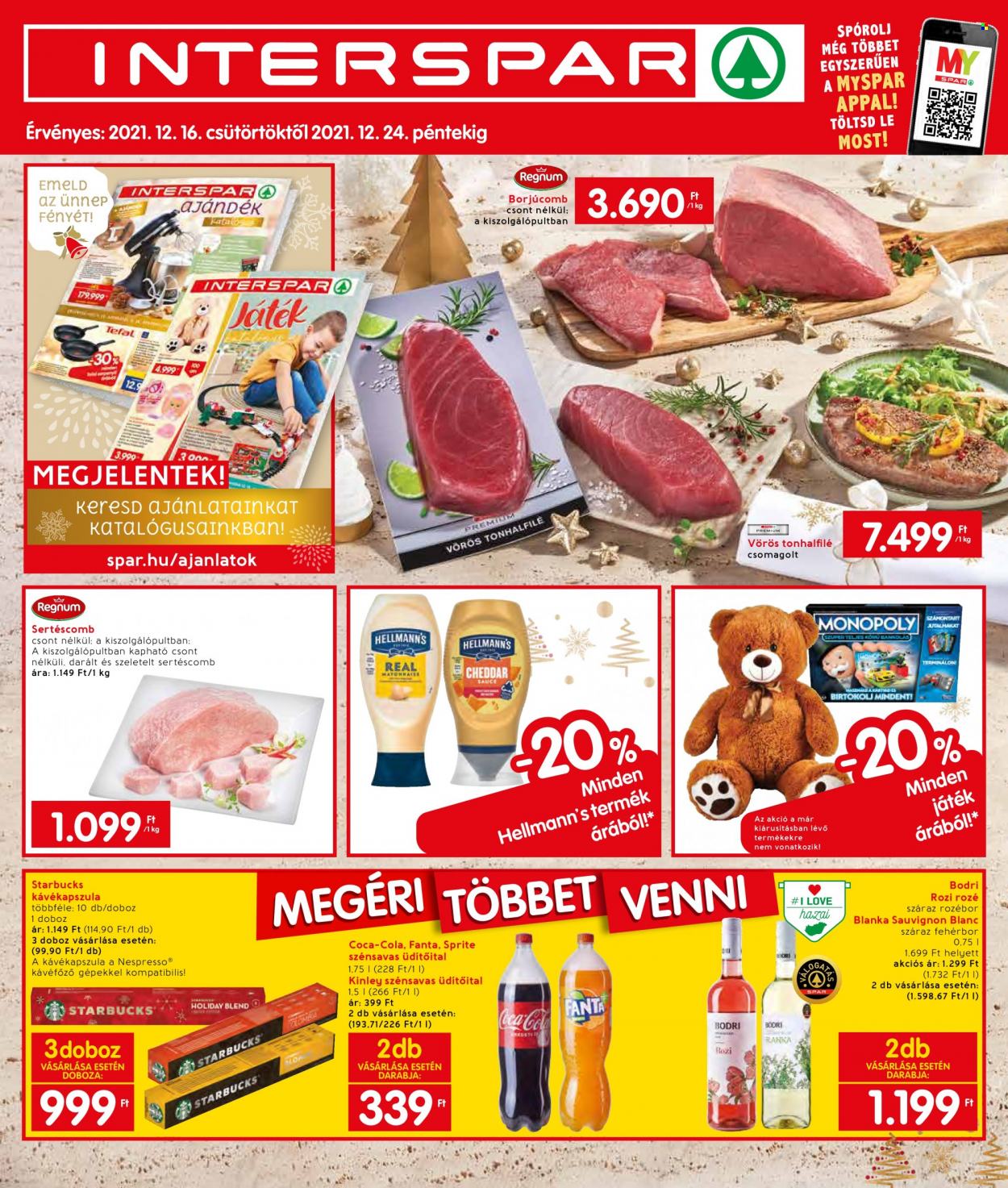 INTERSPAR akciós újságok - 2021.12.16 - 2021.12.24. Oldal 1