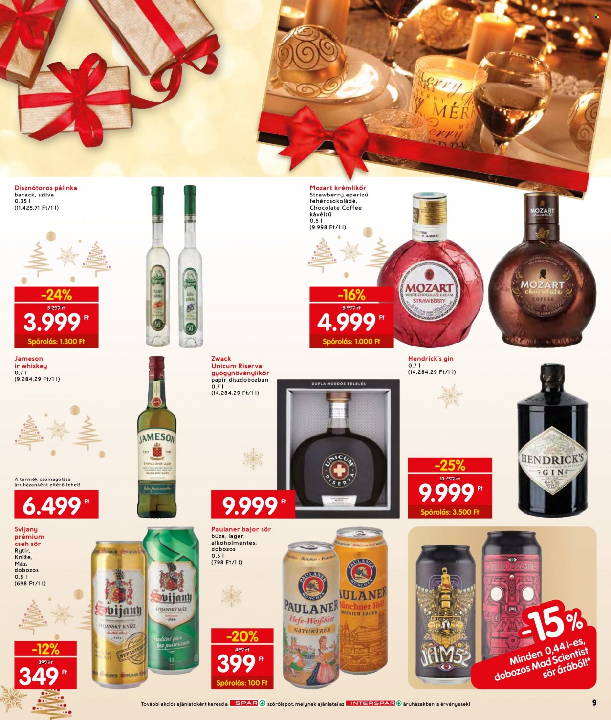 INTERSPAR akciós újságok - 2021.12.16 - 2021.12.24. Oldal 9