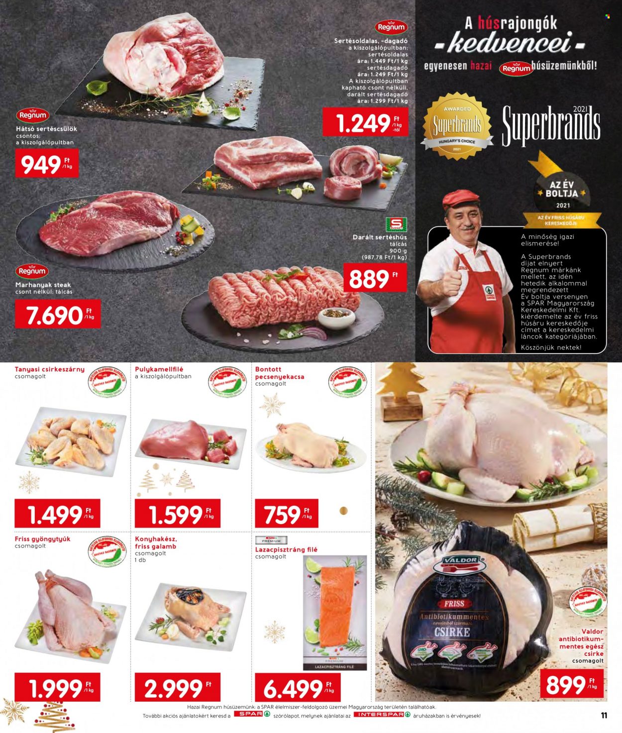 INTERSPAR akciós újságok - 2021.12.16 - 2021.12.24. Oldal 11