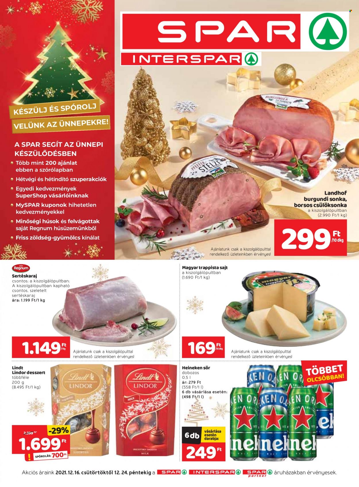 SPAR akciós újságok - 2021.12.16 - 2021.12.24. Oldal 1