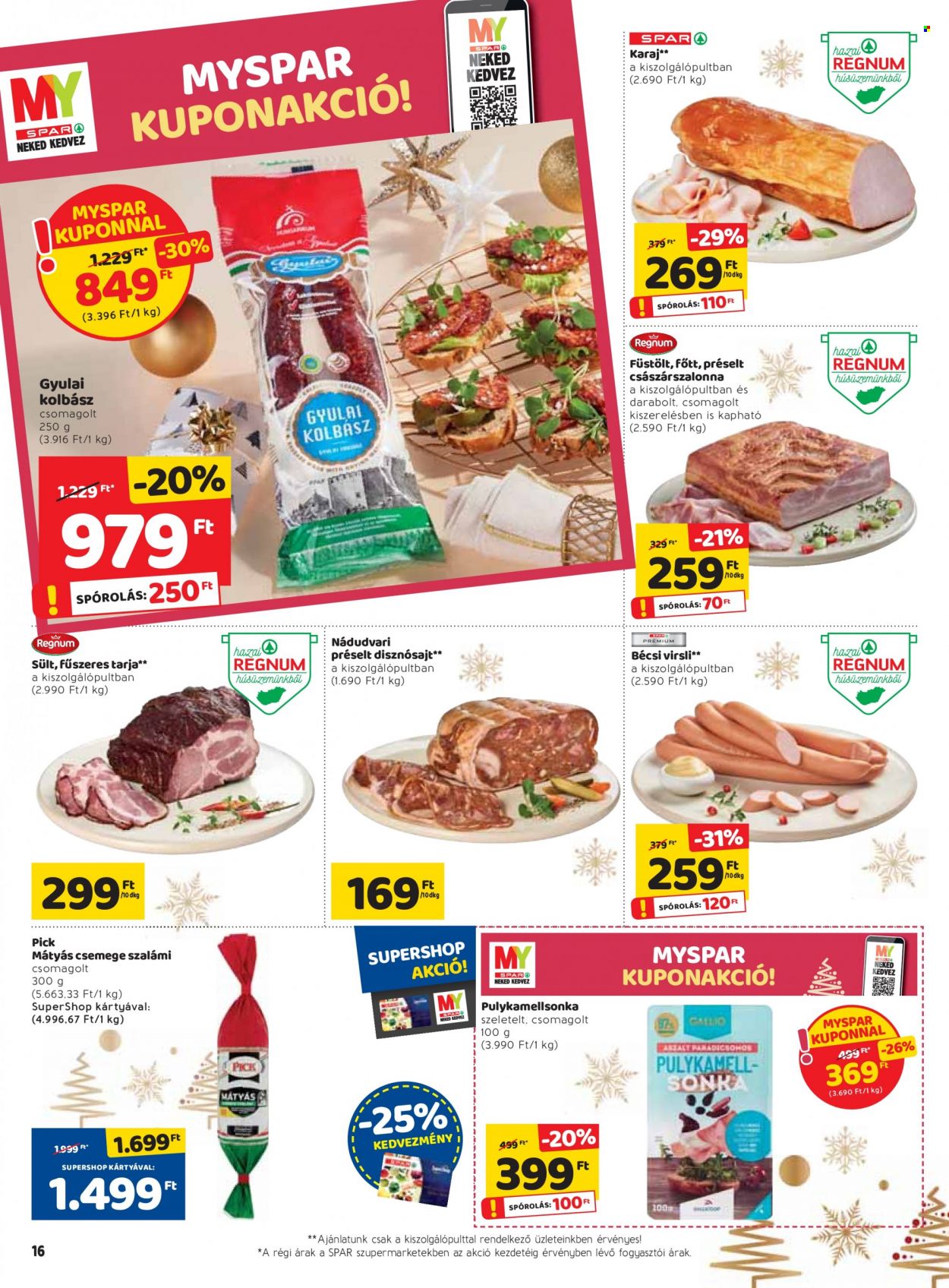 SPAR akciós újságok - 2021.12.16 - 2021.12.24. Oldal 16