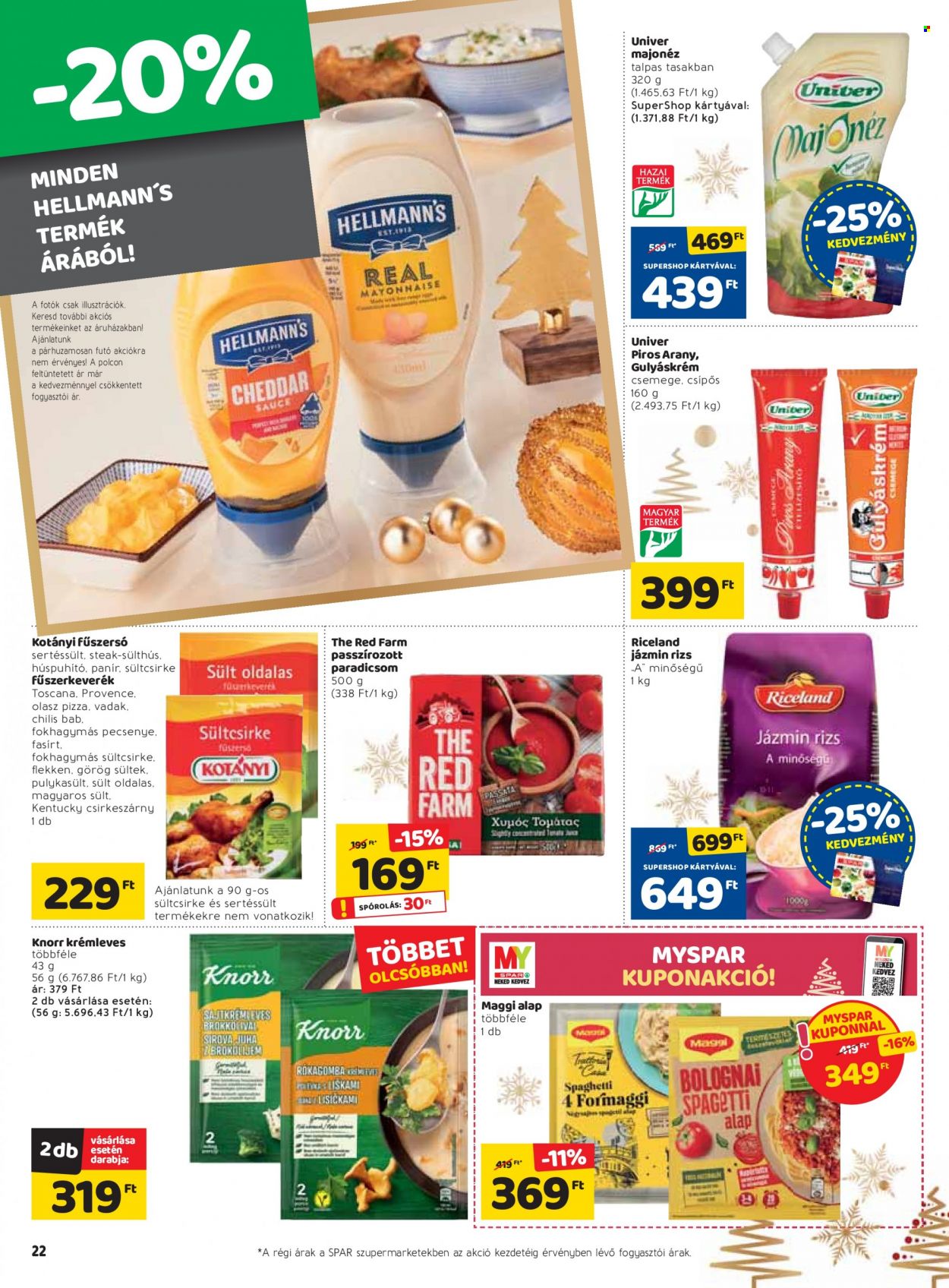 SPAR akciós újságok - 2021.12.16 - 2021.12.24. Oldal 22