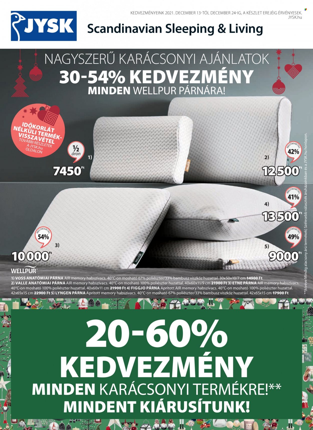 JYSK akciós újságok - 2021.12.13 - 2021.12.24. Oldal 1
