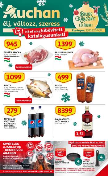 Újság Auchan - 2021.12.16 - 2021.12.24.