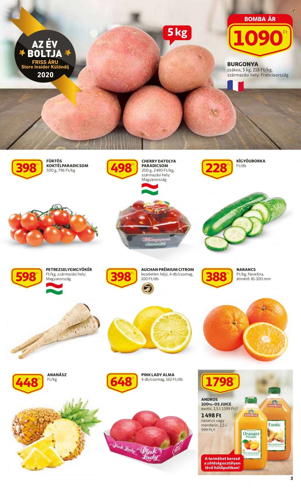 Auchan akciós újságok - 2021.12.16 - 2021.12.24. Oldal 3