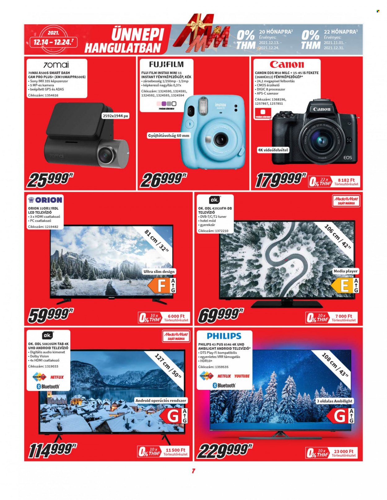 MediaMarkt akciós újságok - 2021.12.14 - 2021.12.24. Oldal 7