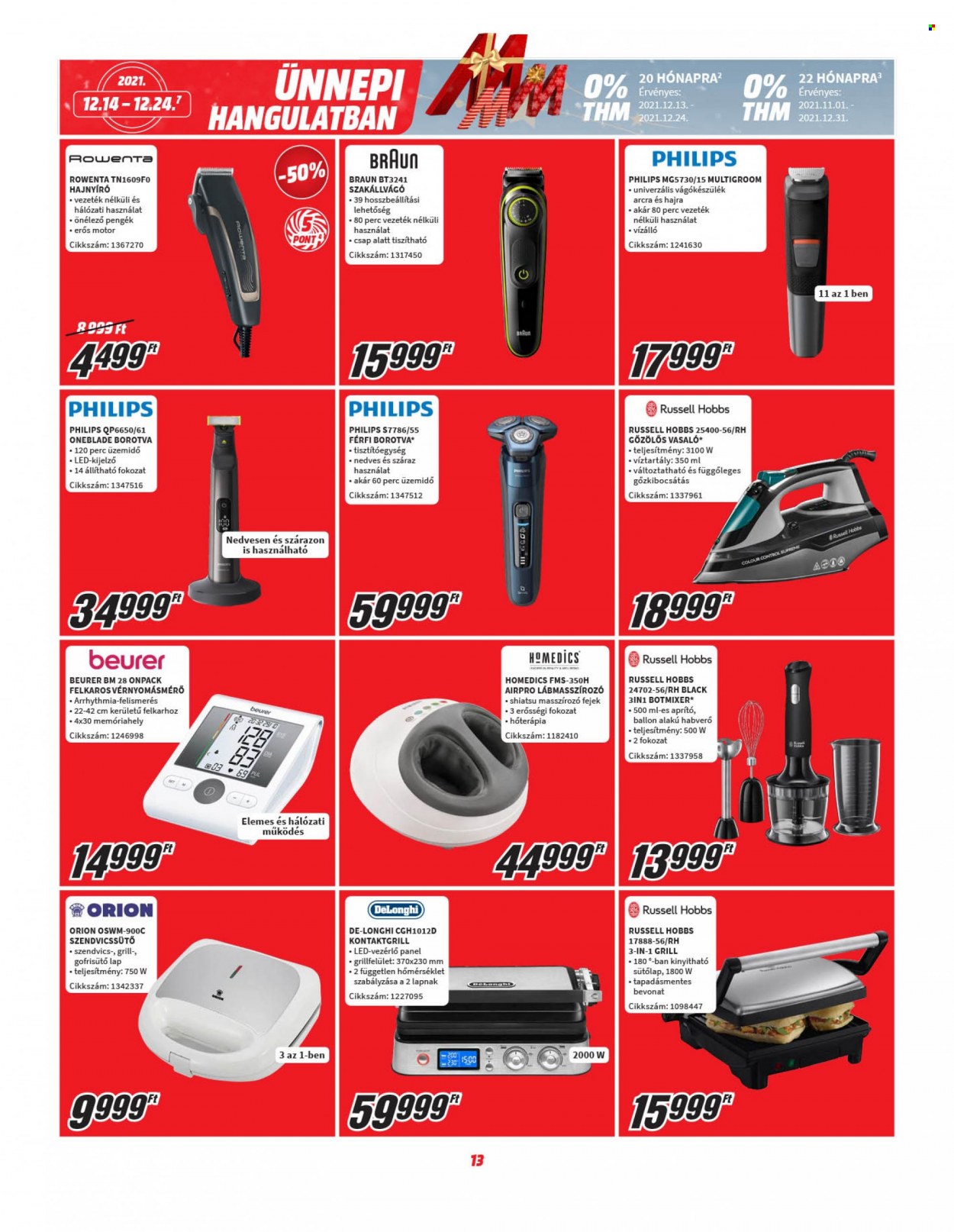 MediaMarkt akciós újságok - 2021.12.14 - 2021.12.24. Oldal 13
