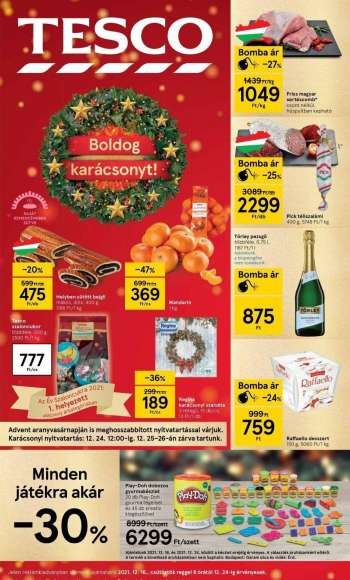 Újság TESCO - 2021.12.16 - 2021.12.24.