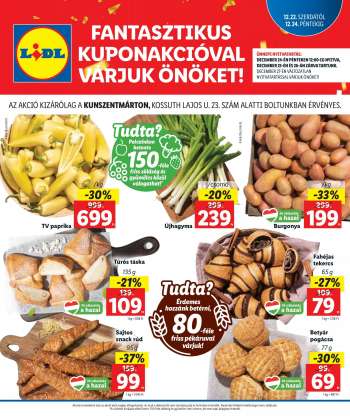 Újság Lidl - 2021.12.22 - 2021.12.24.