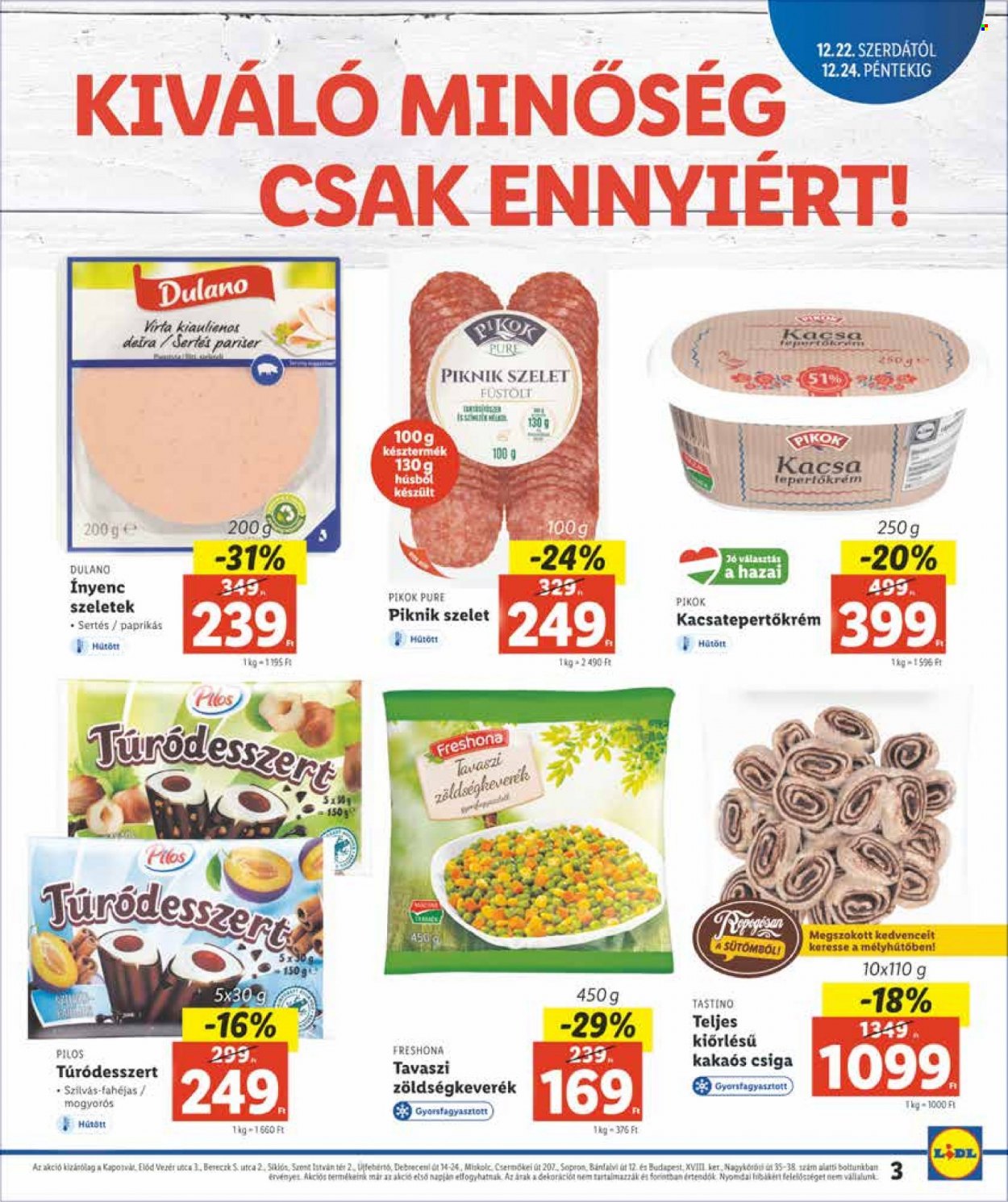 Lidl akciós újságok - 2021.12.22 - 2021.12.24. Oldal 3