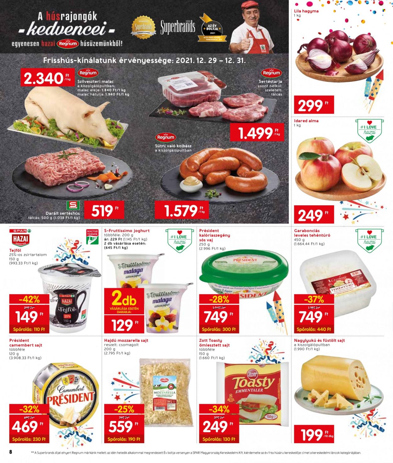 INTERSPAR akciós újságok - 2021.12.27 - 2021.12.31. Oldal 12